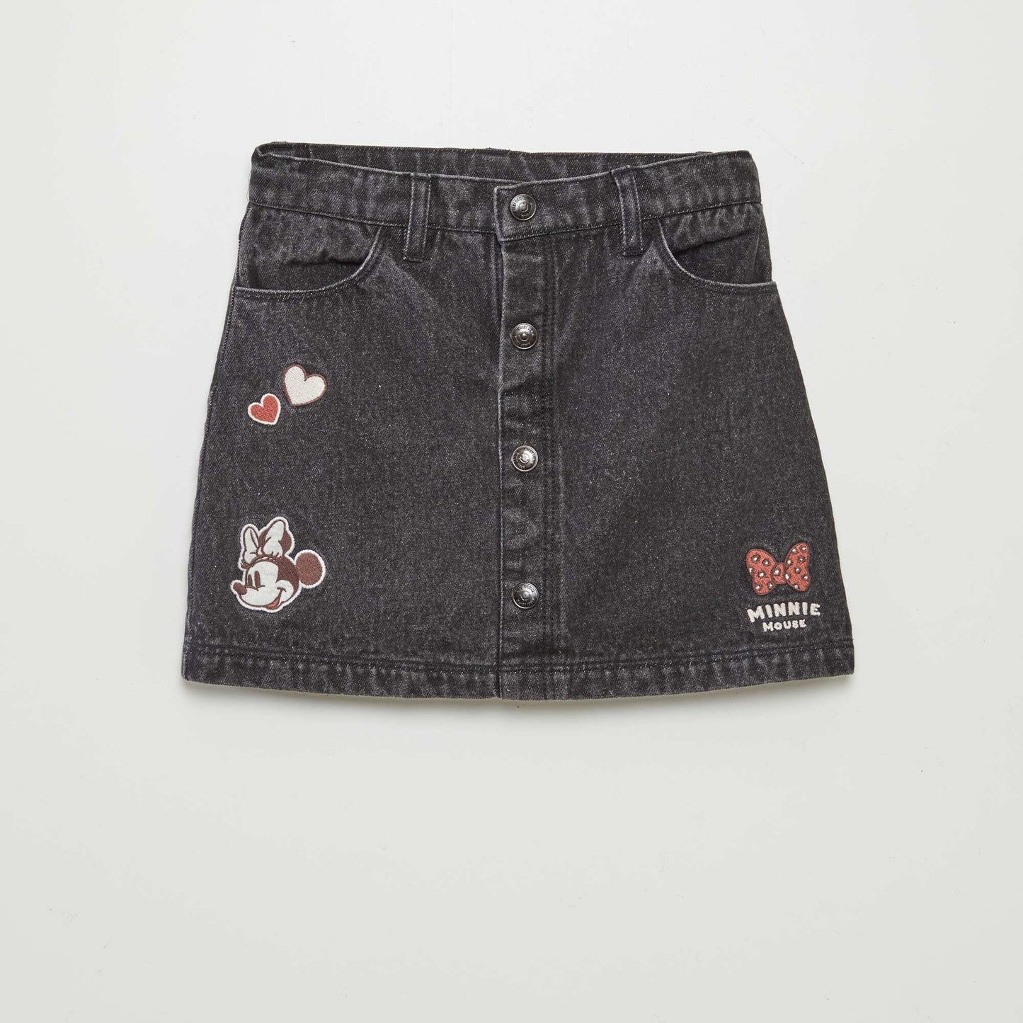 Jupe en denim 'Minnie' NOIR