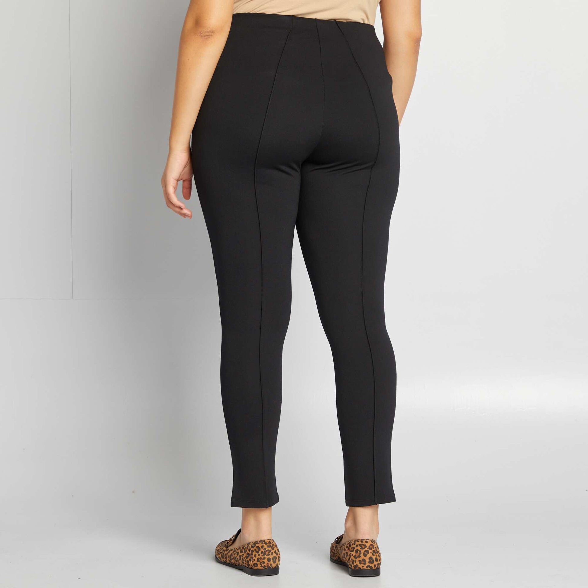 Legging long avec boutons fantaisies NOIR