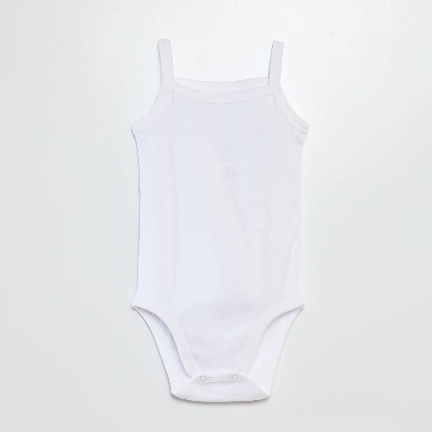 Lot de 3 bodies blancs à fines bretelles BLANC