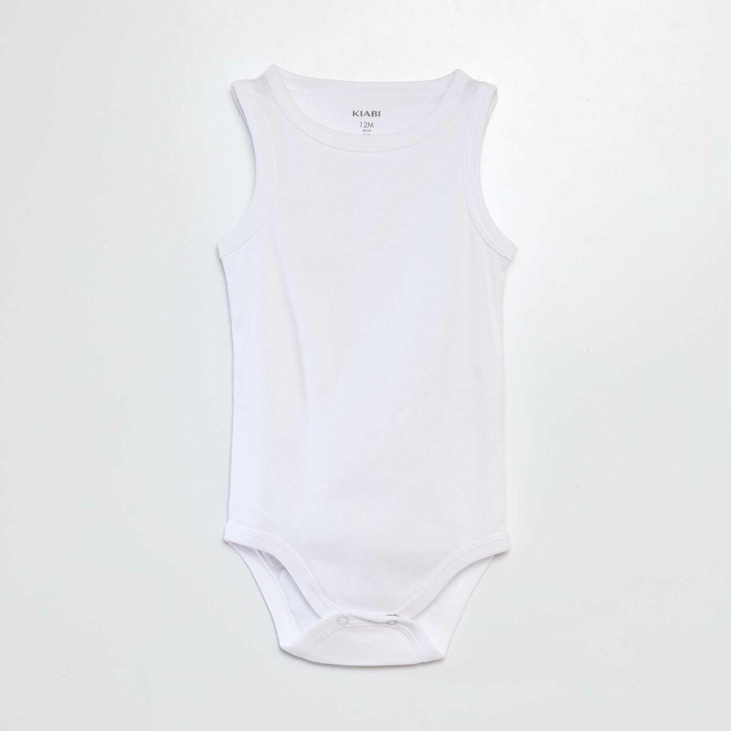 Lot de 3 bodies blancs à bretelles larges BLANC