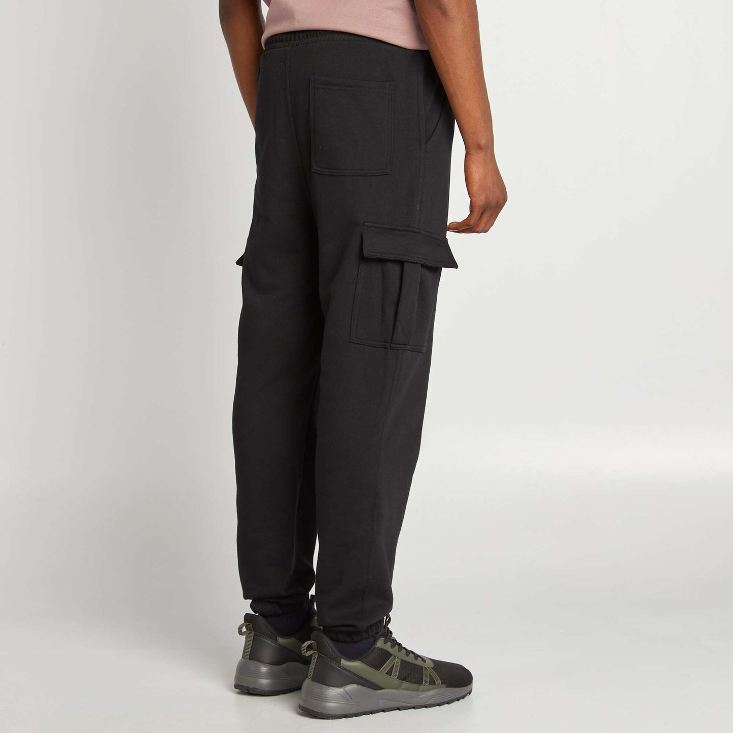 Jogging multi-poches en molleton NOIR