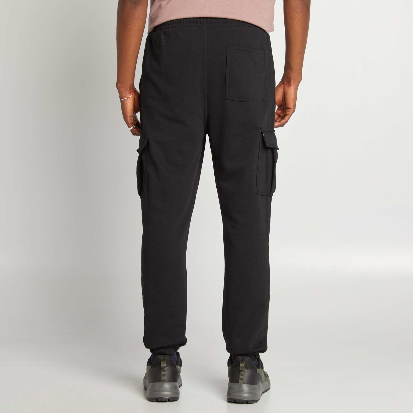 Jogging multi-poches en molleton NOIR