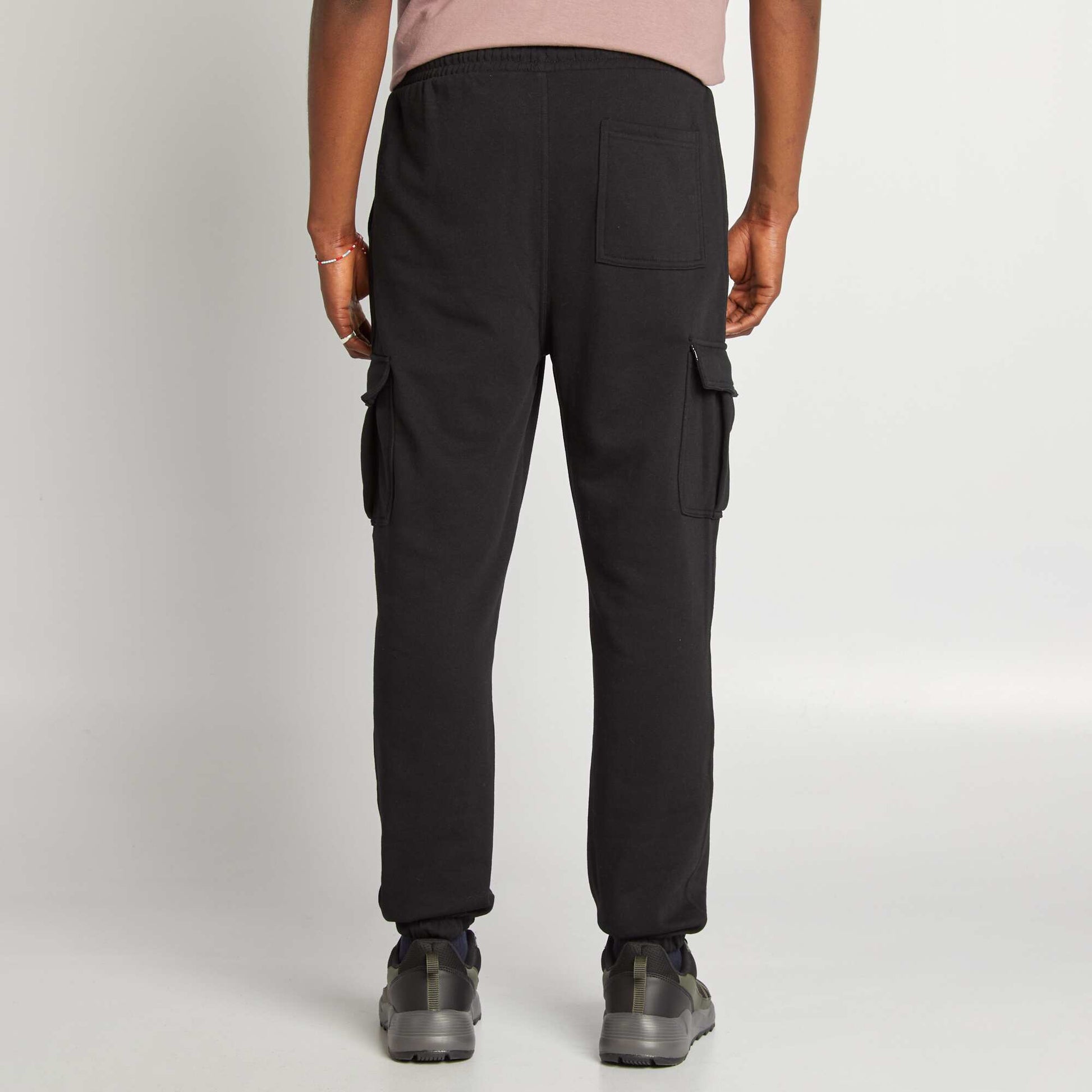 Jogging multi-poches en molleton NOIR
