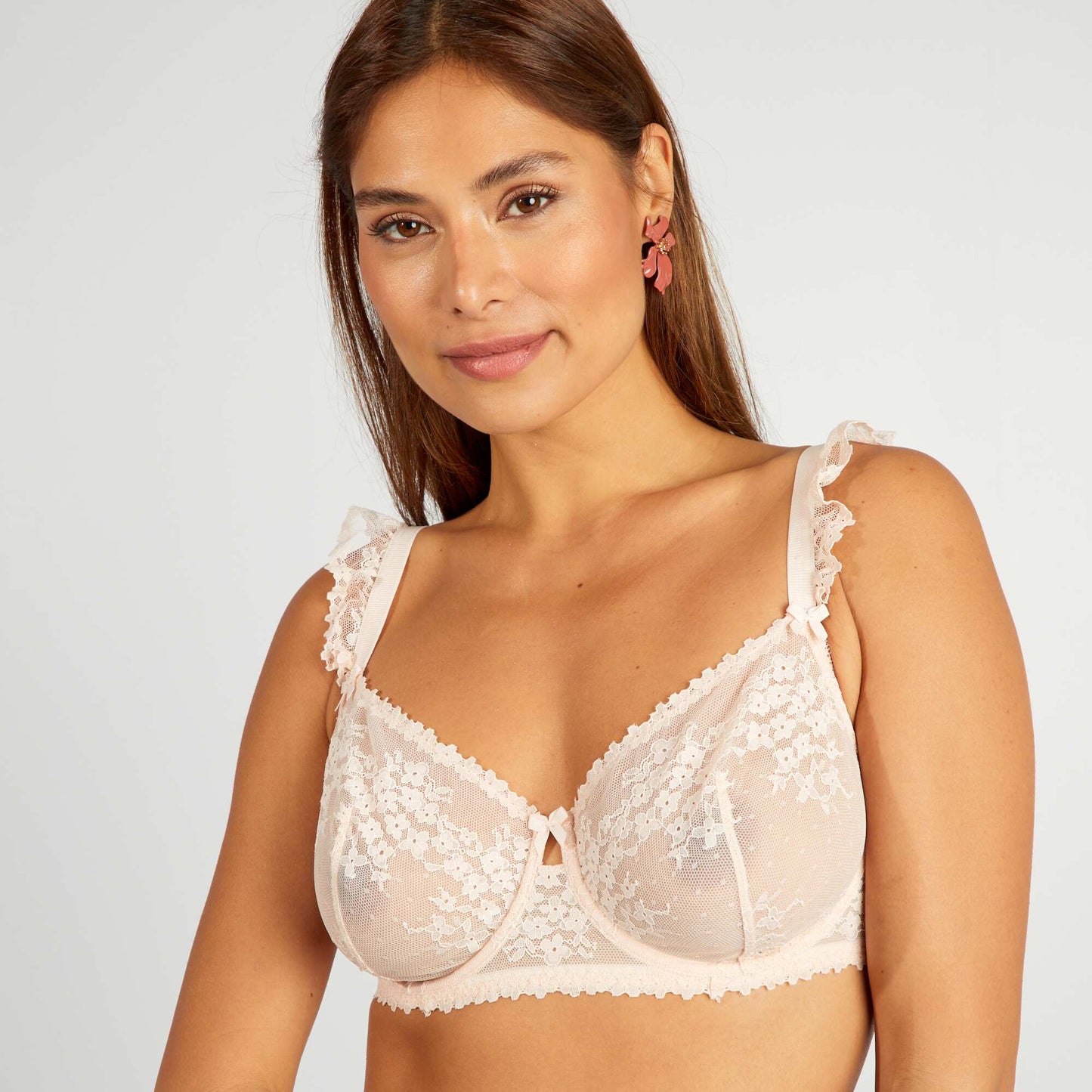 Soutien-gorge D&E sans coques ROSE POUDRé
