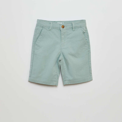 Bermuda en twill VERT
