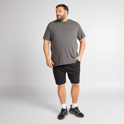 Short en molleton NOIR