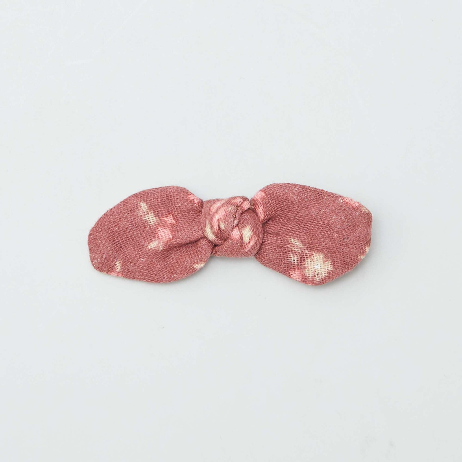 Lot de 3 pinces croco à noeud ROSE