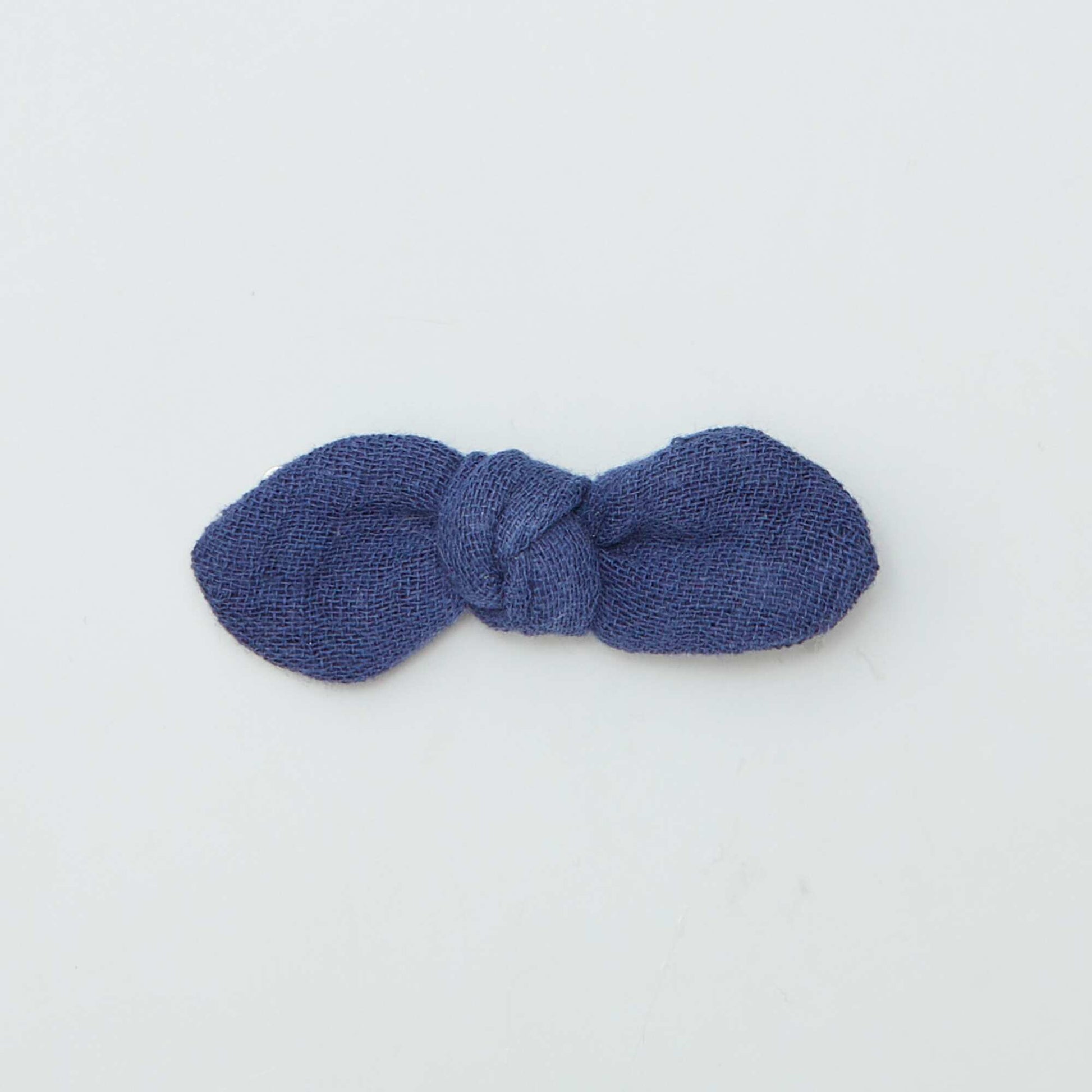 Lot de 3 pinces croco à noeud BLEU