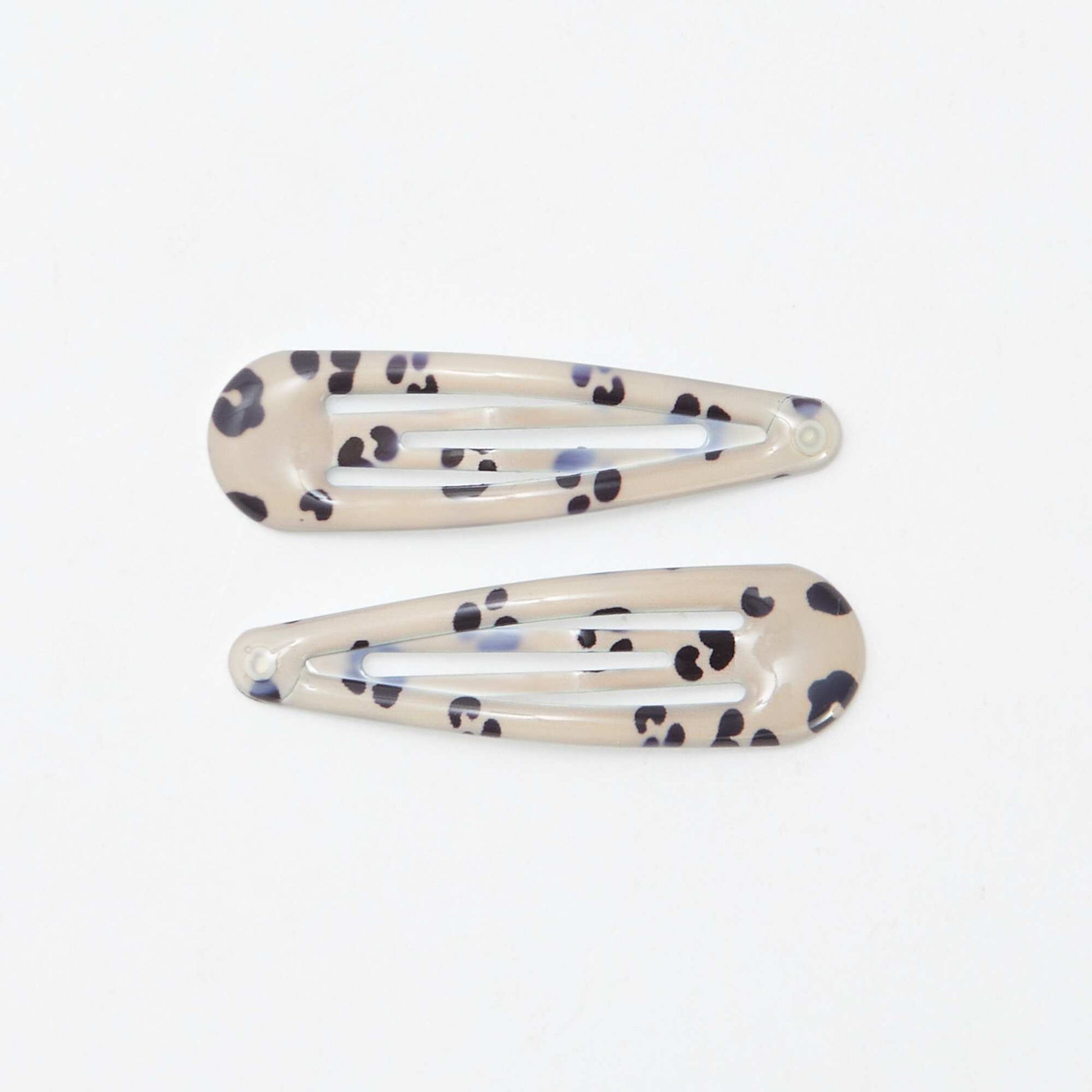 Lot de 6 pinces clic clac KAKI