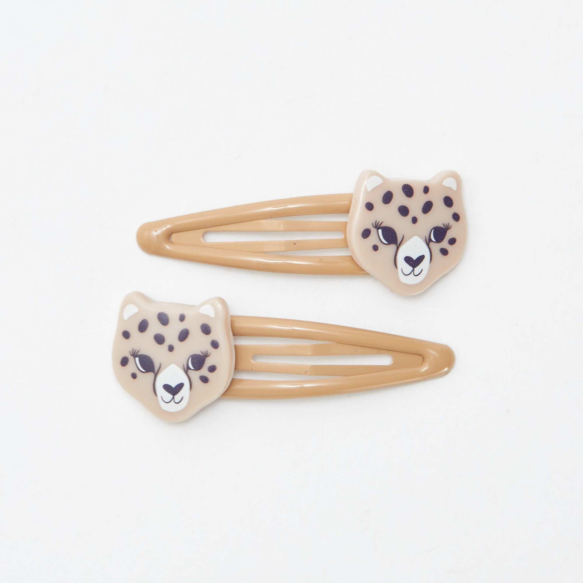 Lot de 6 pinces clic clac KAKI