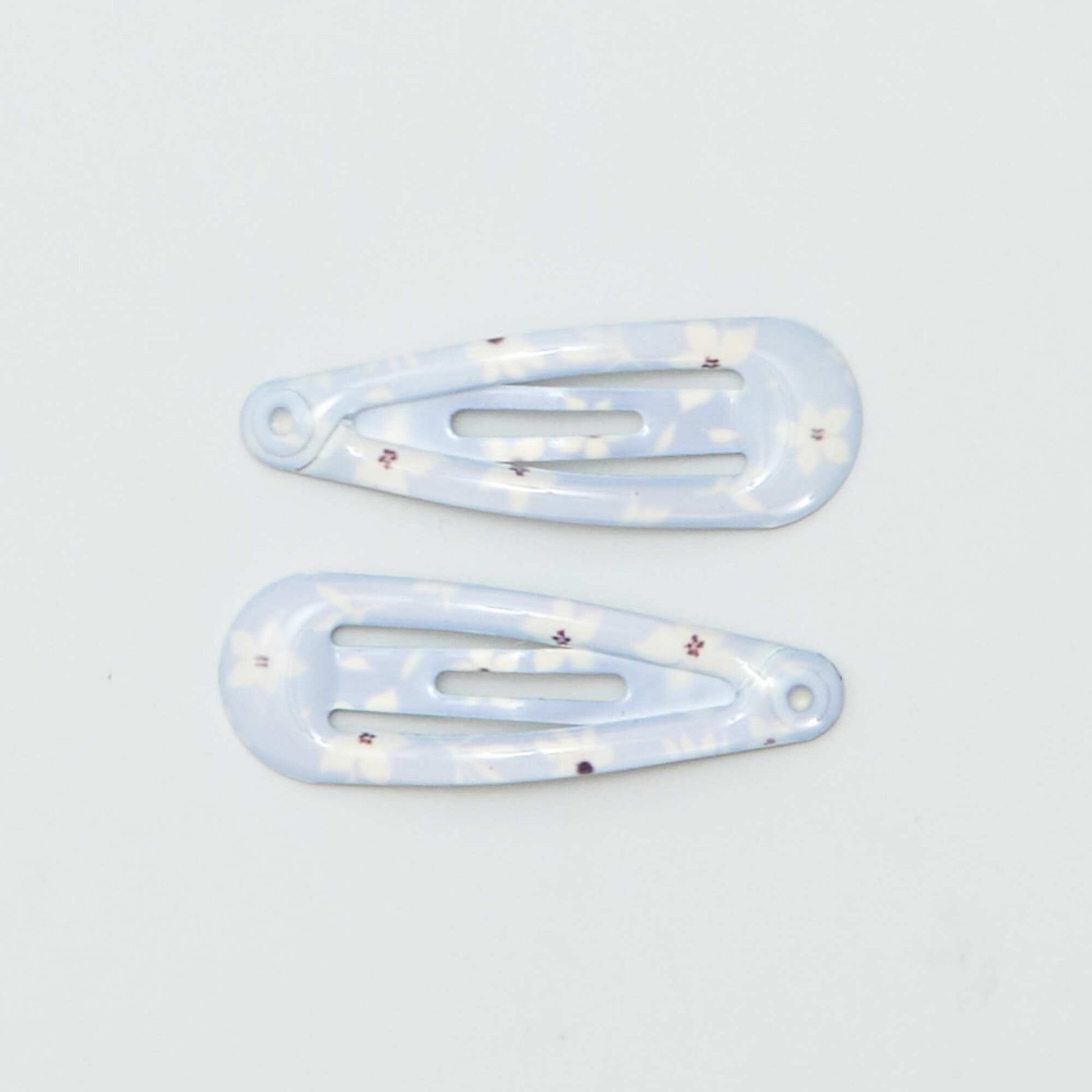 Lot de 8 mini pinces clic clac BLEU