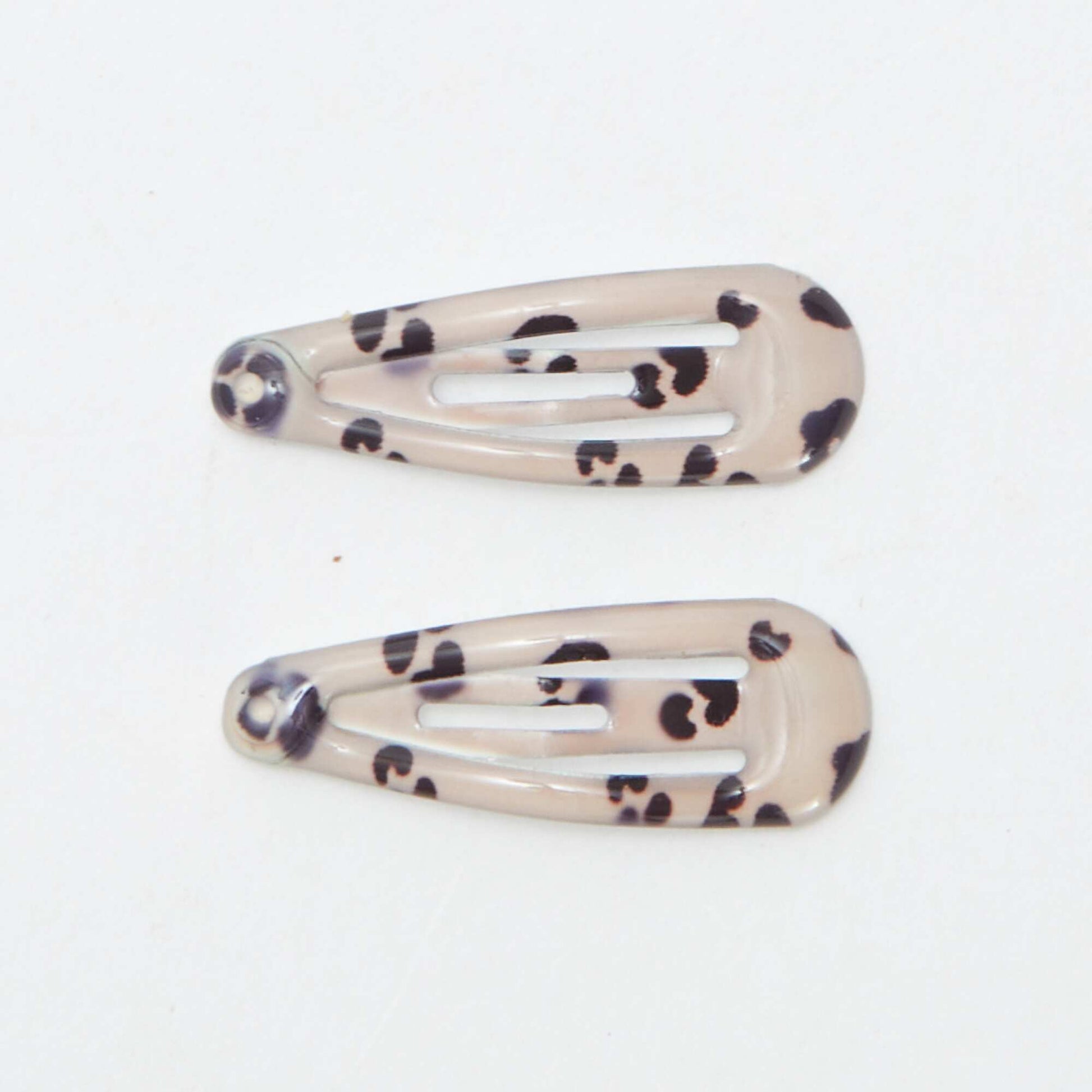 Lot de 8 mini pinces clic clac KAKI