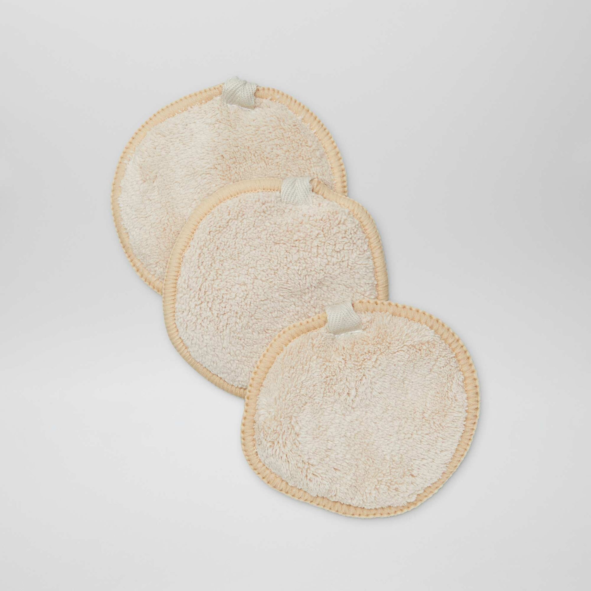 Lingettes démaquillantes - lot de 3 BEIGE