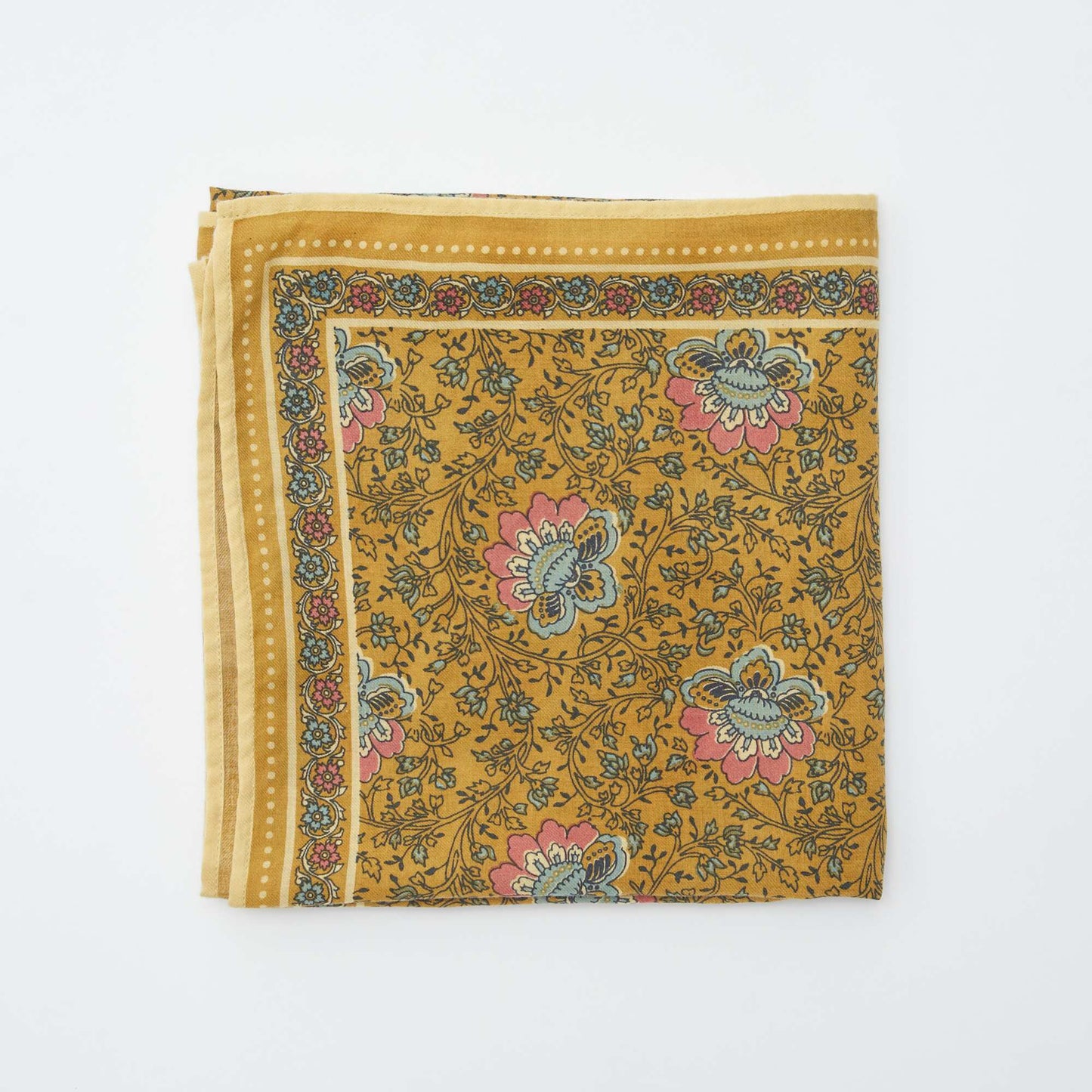Large foulard imprimé MARRON
