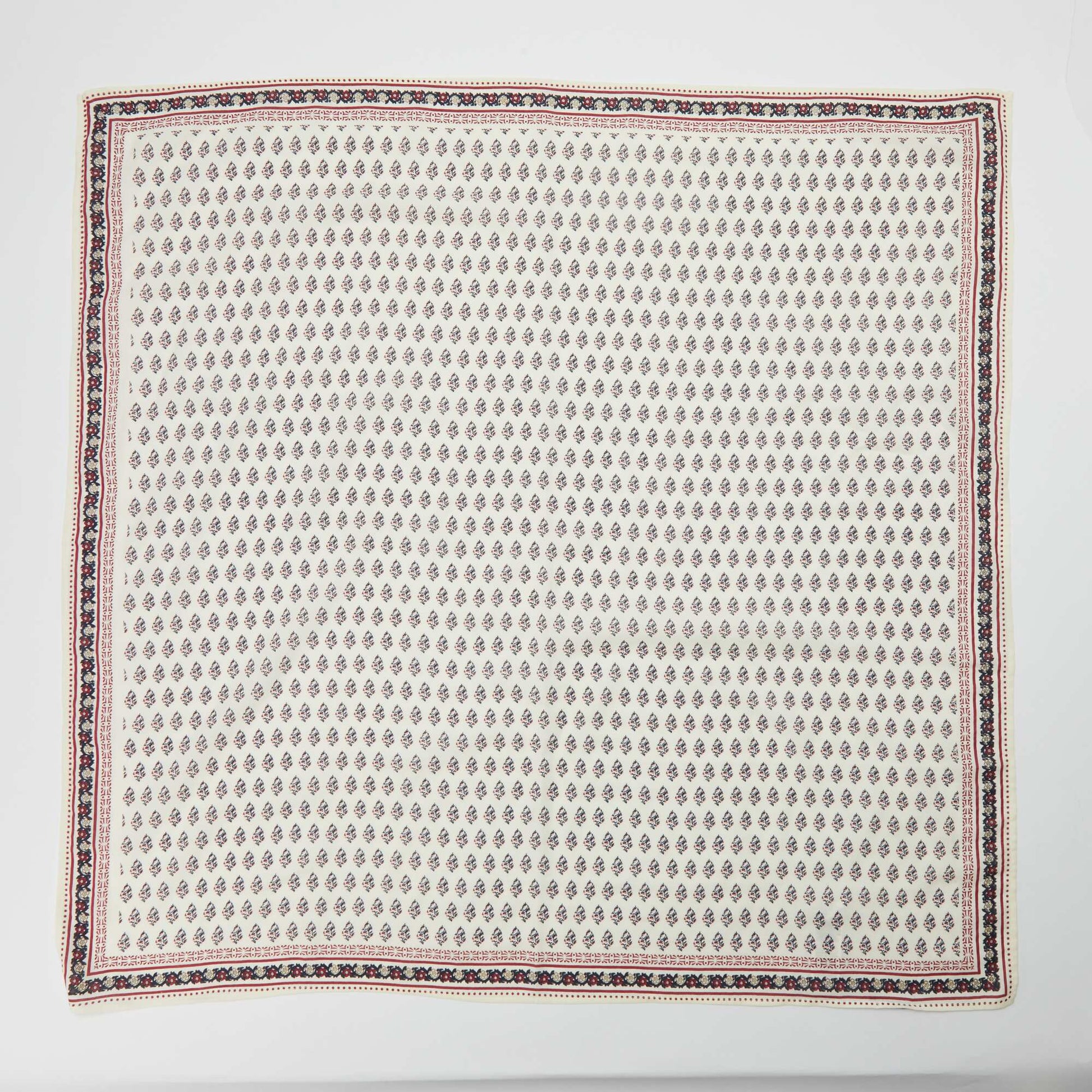 Large foulard imprimé BLANC