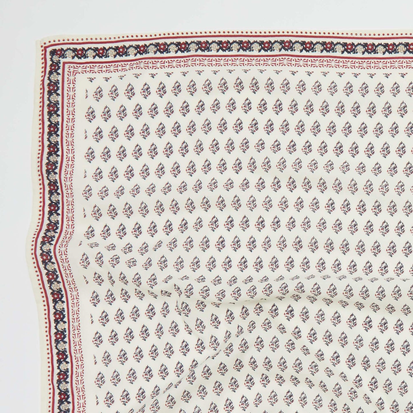 Large foulard imprimé BLANC