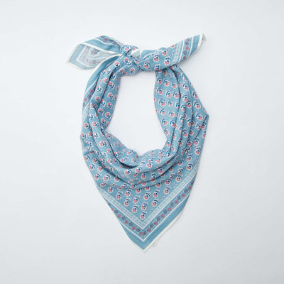 Large foulard imprimé BLEU