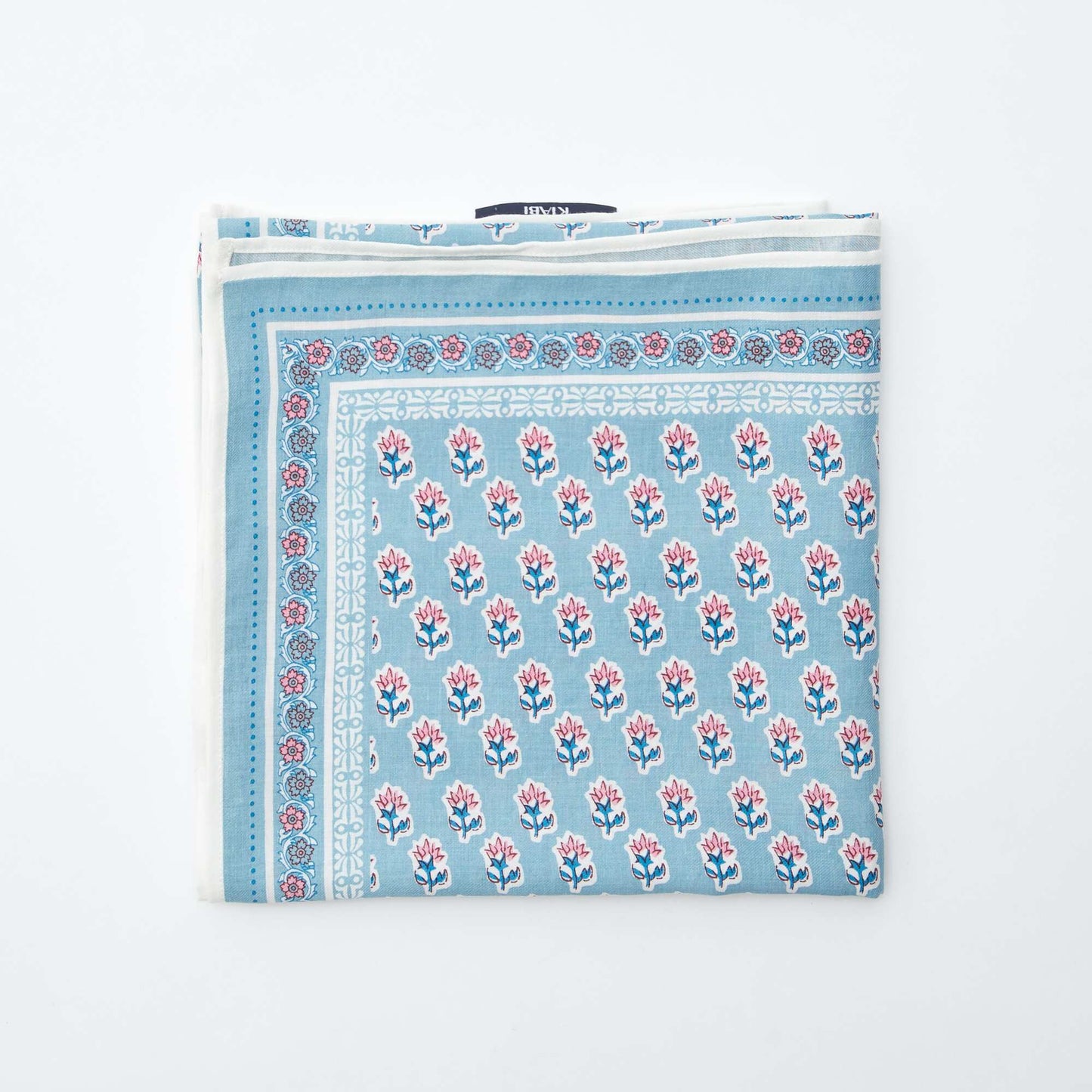 Large foulard imprimé BLEU
