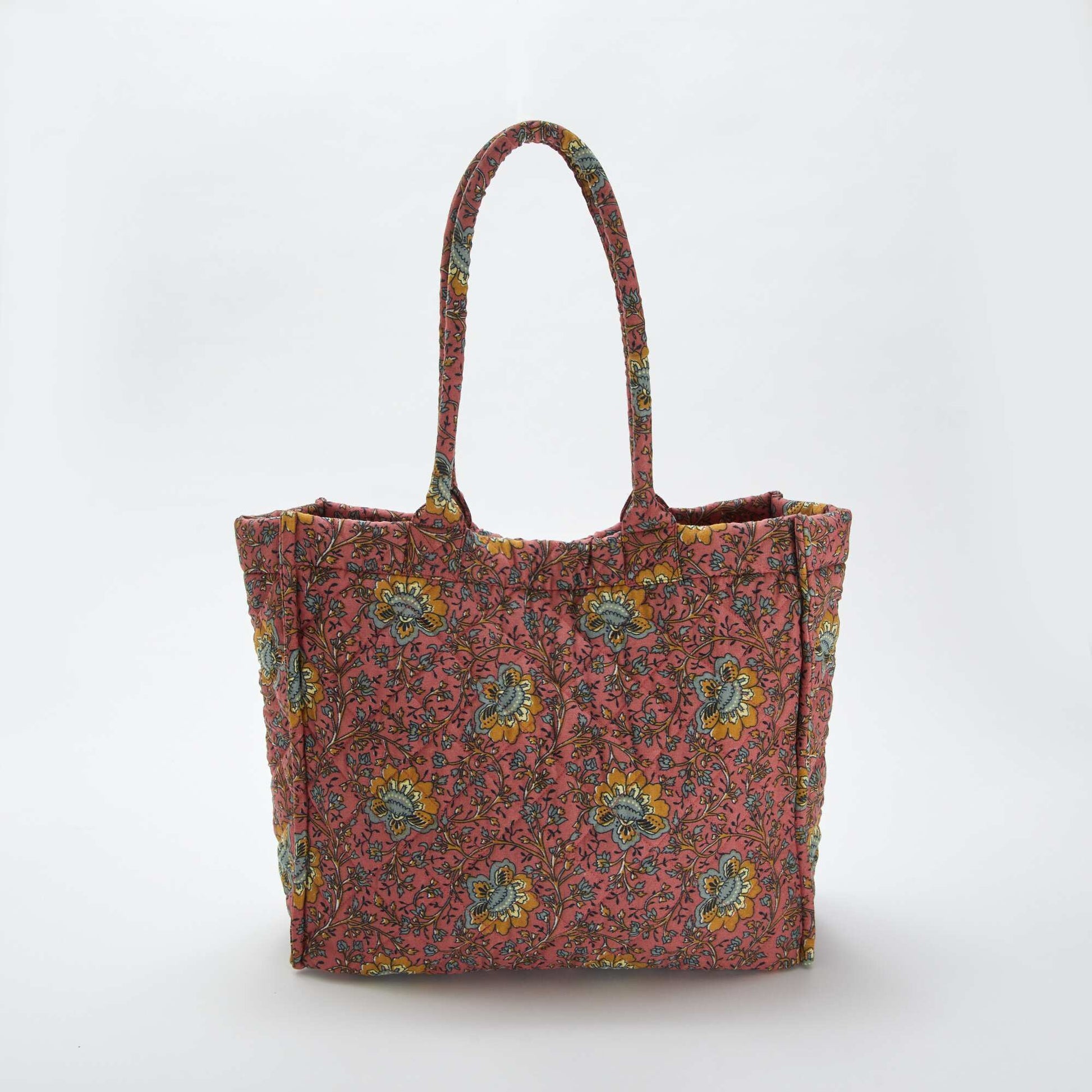 Sac cabas matelassé imprimé ROSE