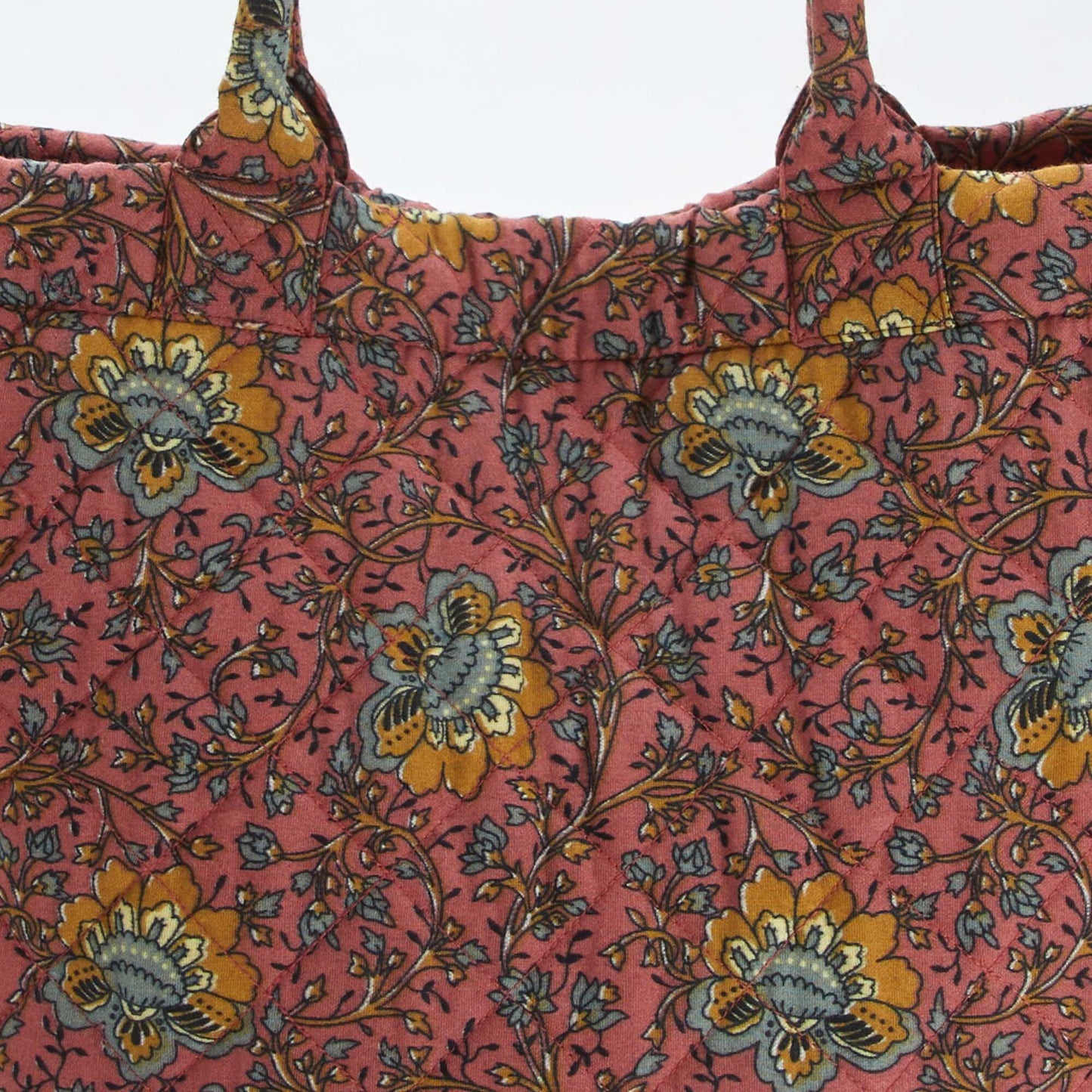 Sac cabas matelassé imprimé ROSE