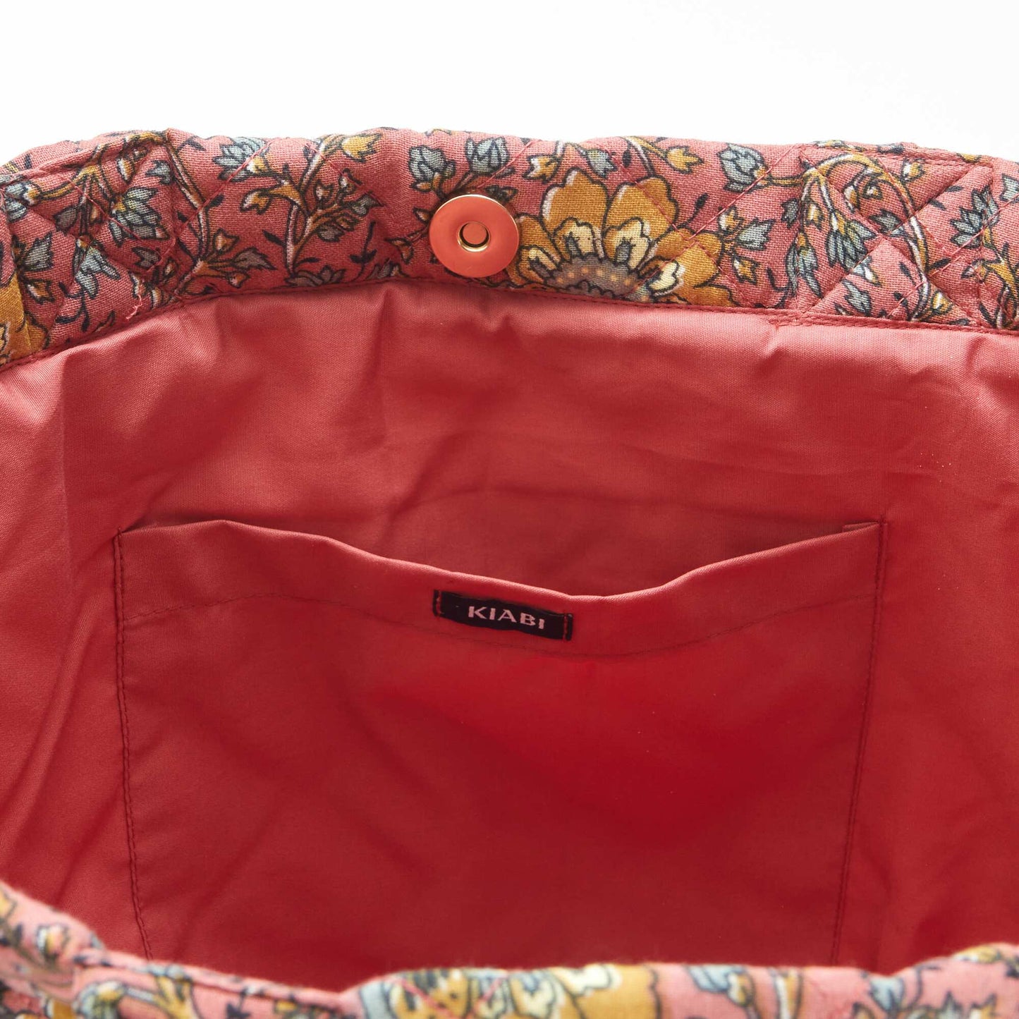 Sac cabas matelassé imprimé ROSE