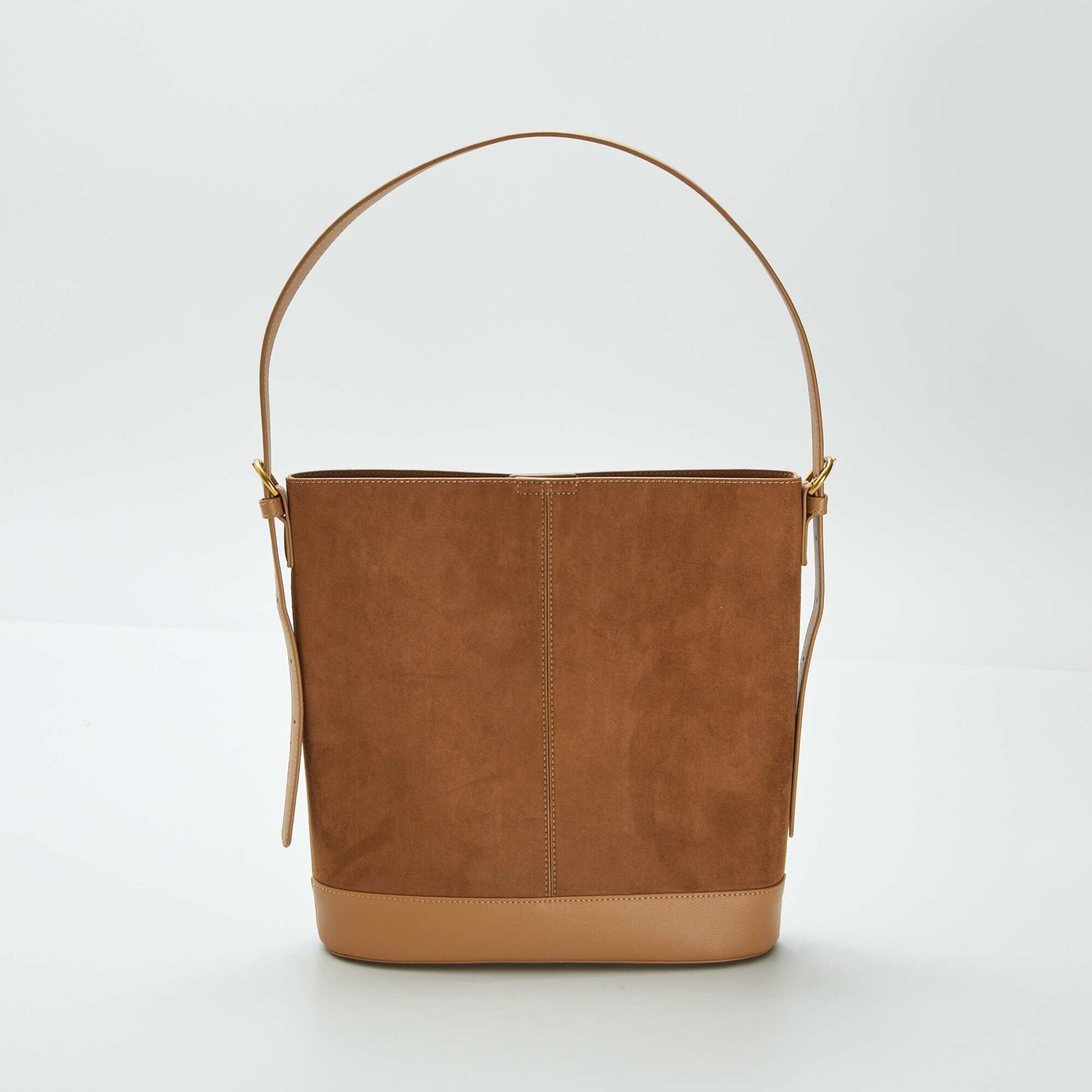 Sac seau bi-matière MARRON