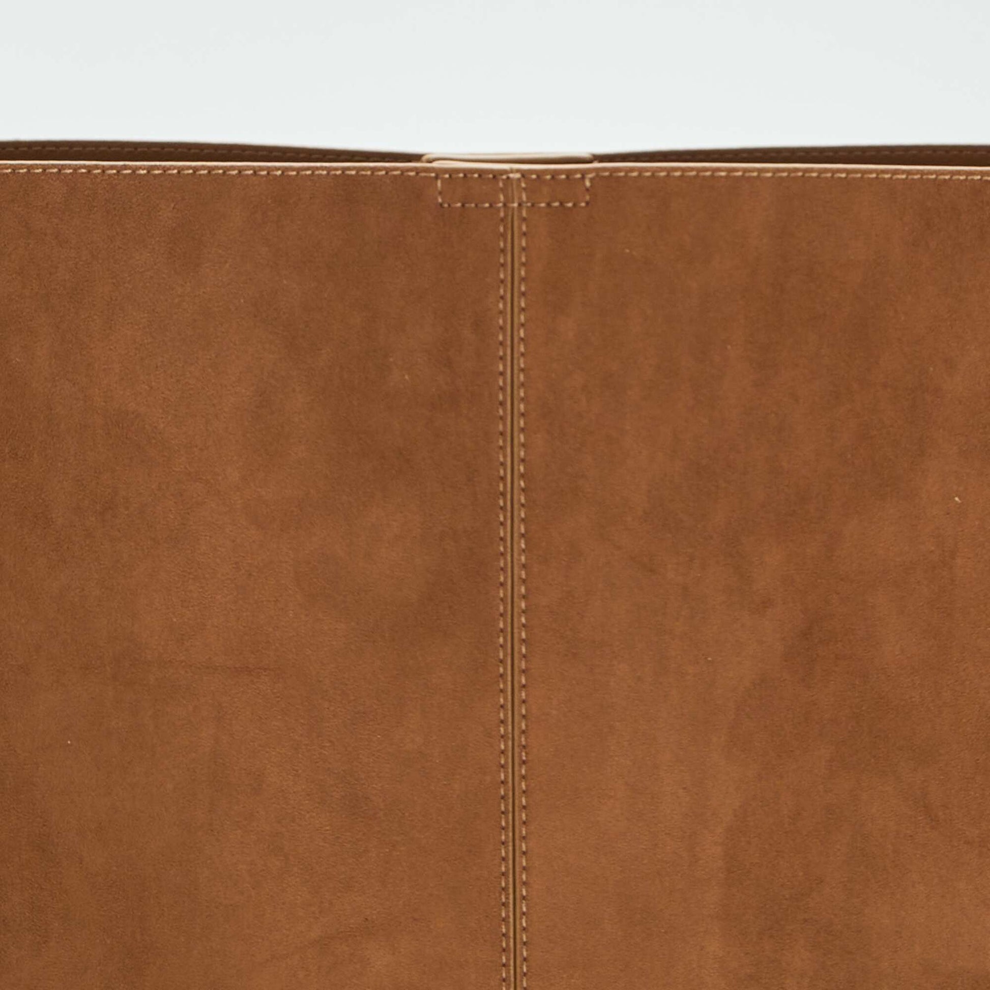Sac seau bi-matière MARRON