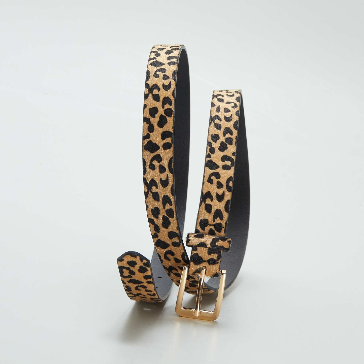 Ceinture imprimé léopard MARRON