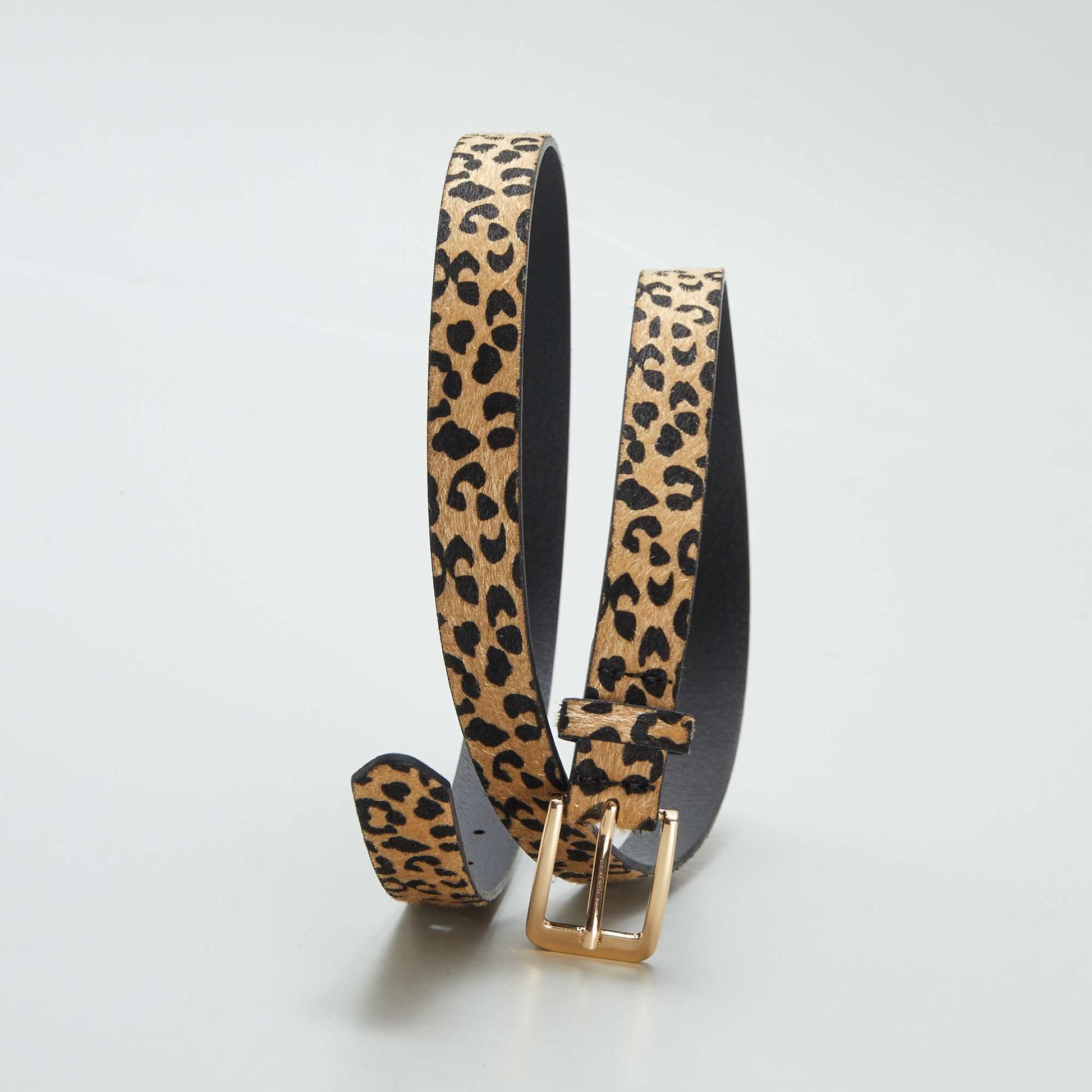 Ceinture imprimé léopard MARRON