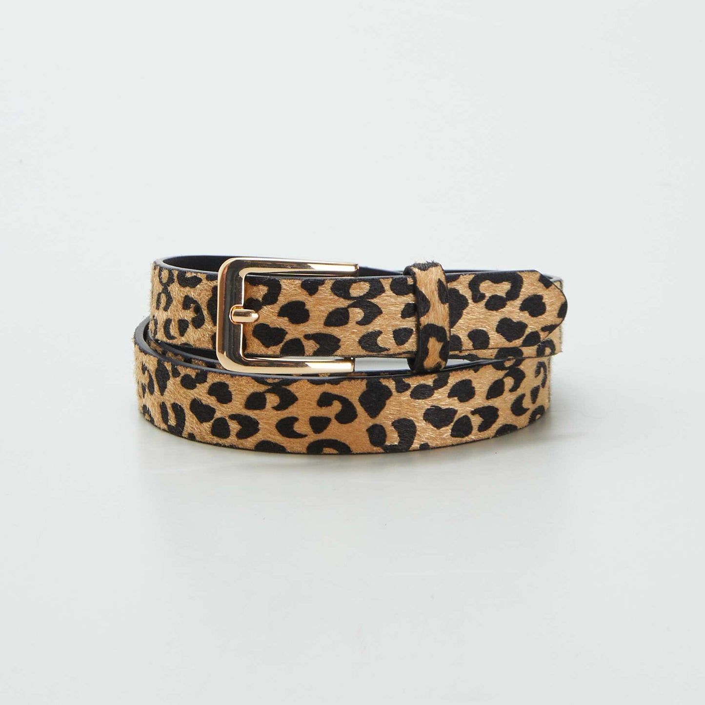 Ceinture imprimé léopard MARRON