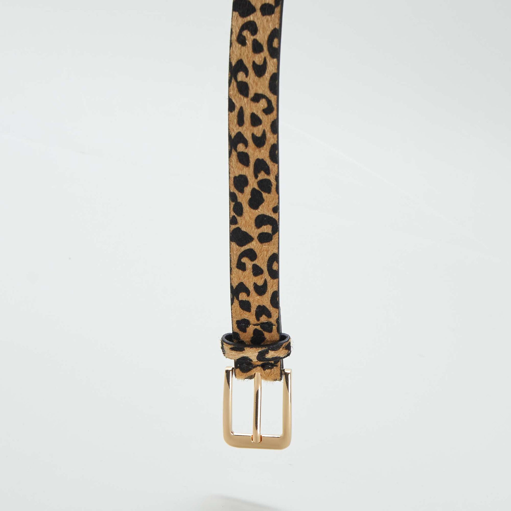 Ceinture imprimé léopard MARRON