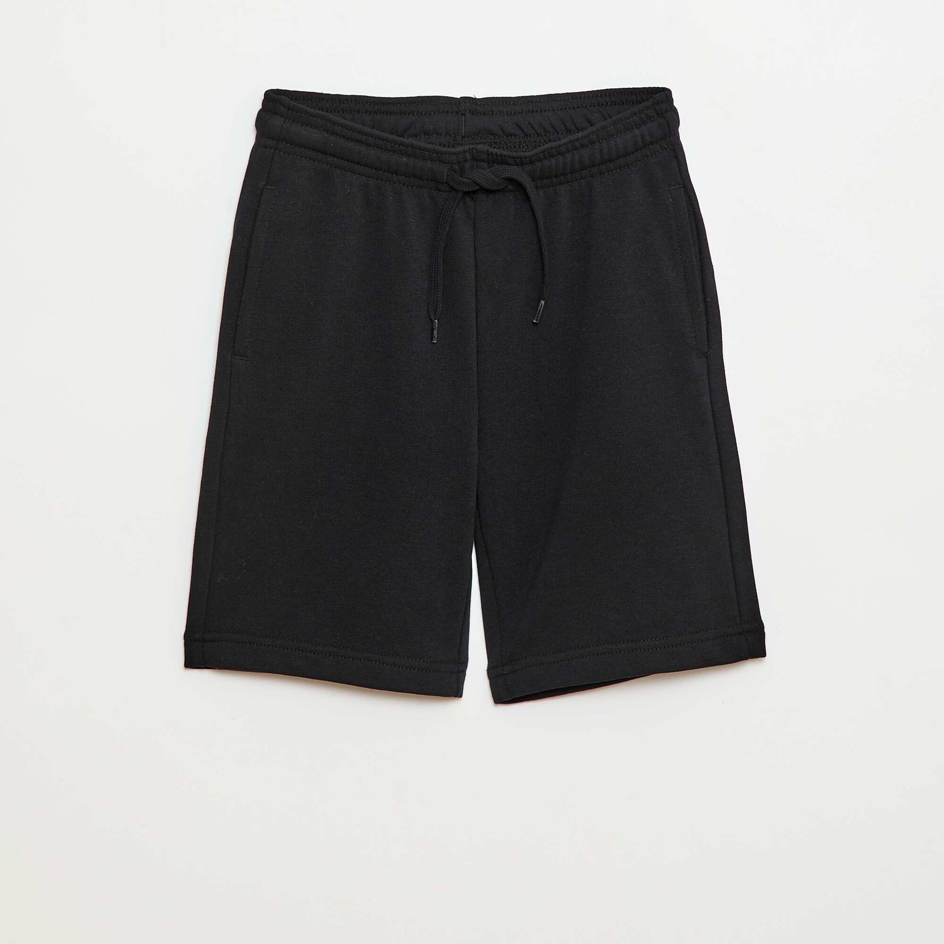Short en molleton léger NOIR
