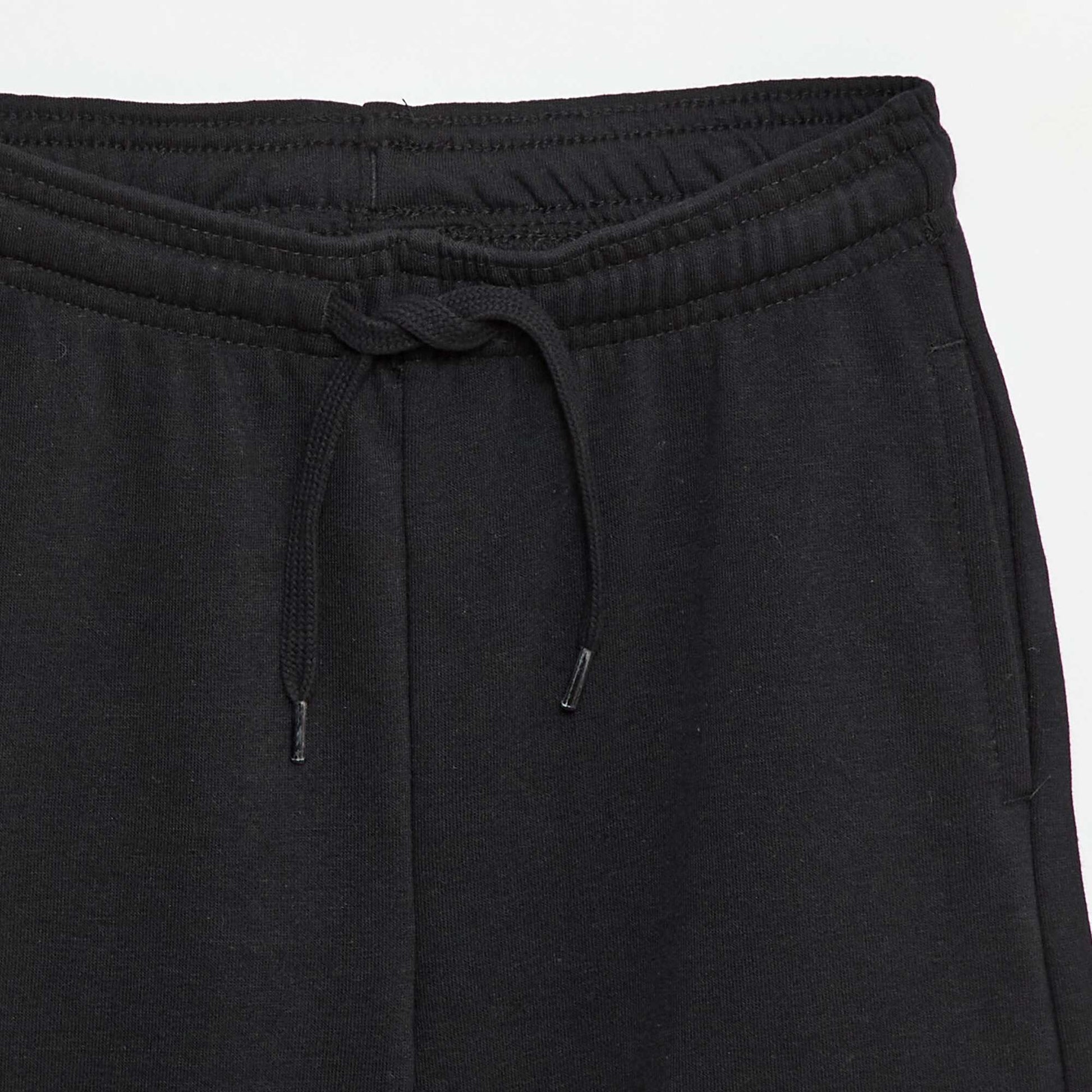 Short en molleton léger NOIR