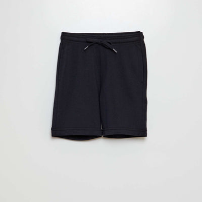 Short en molleton léger NOIR