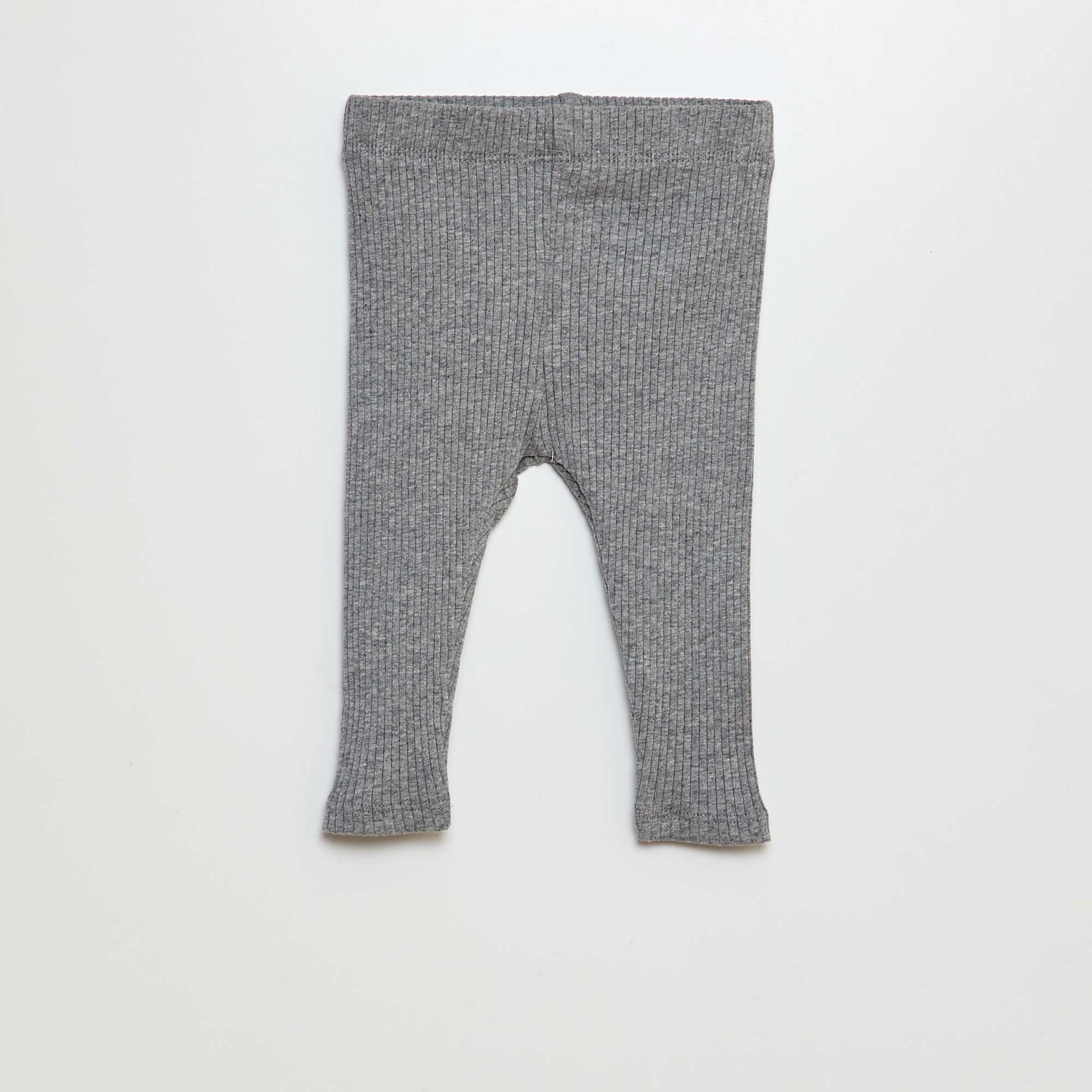 Lot de 2 leggings côtelés BEIGE/GRIS