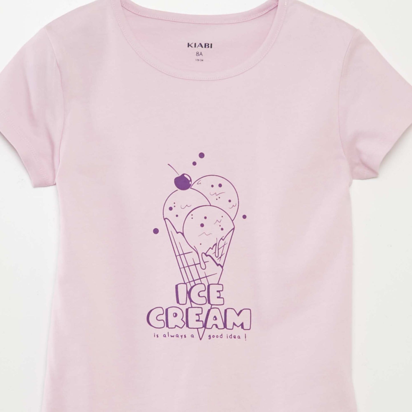 Ensemble pyjama court t-shirt + short - 2 pièces VIOLET