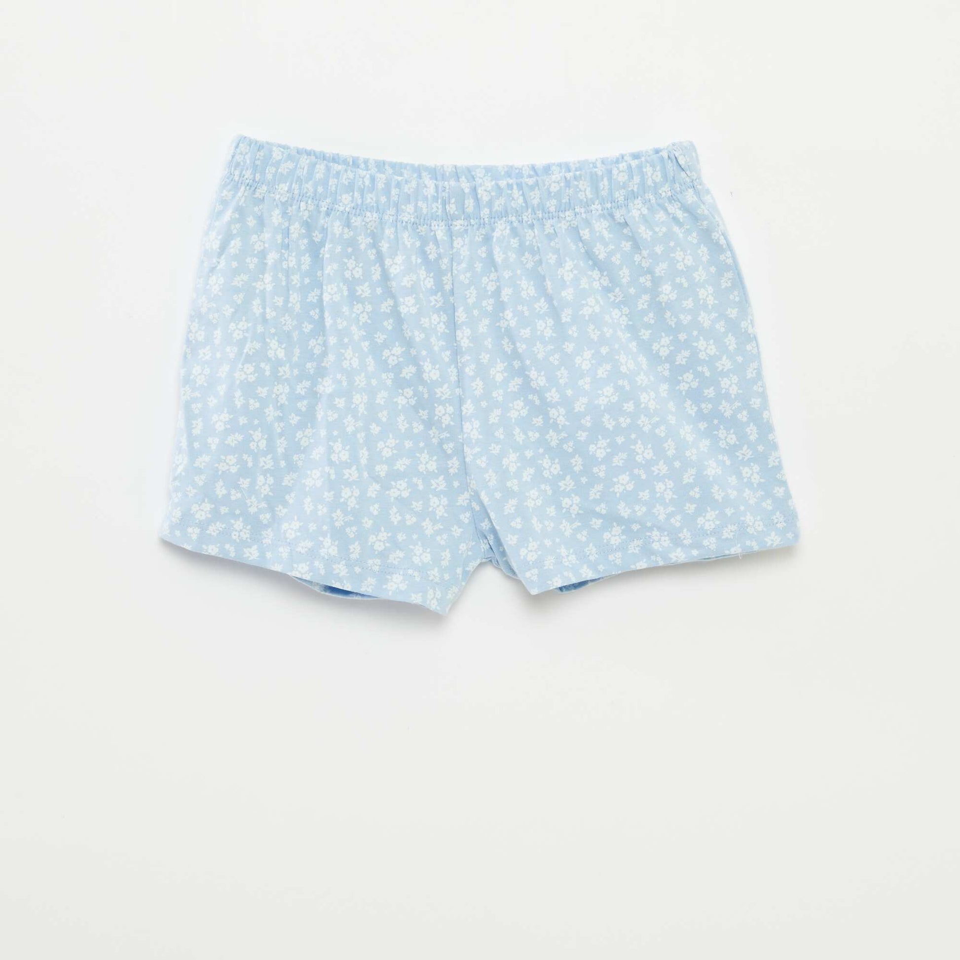 Ensemble pyjama débardeur + short en imprimé - 2 pièces BLEU