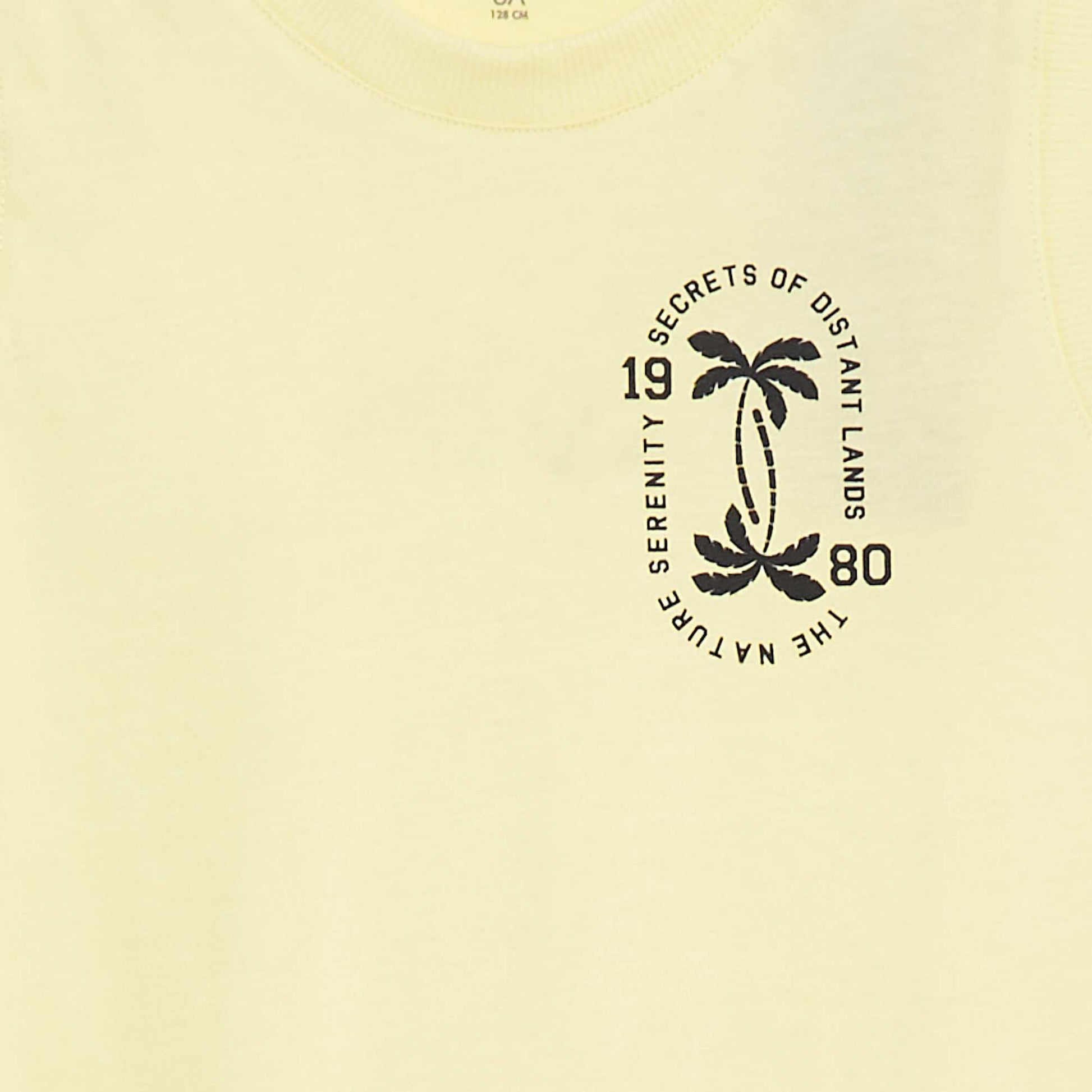 Pyjama court t-shirt sans manches + short - 2 pièces JAUNE