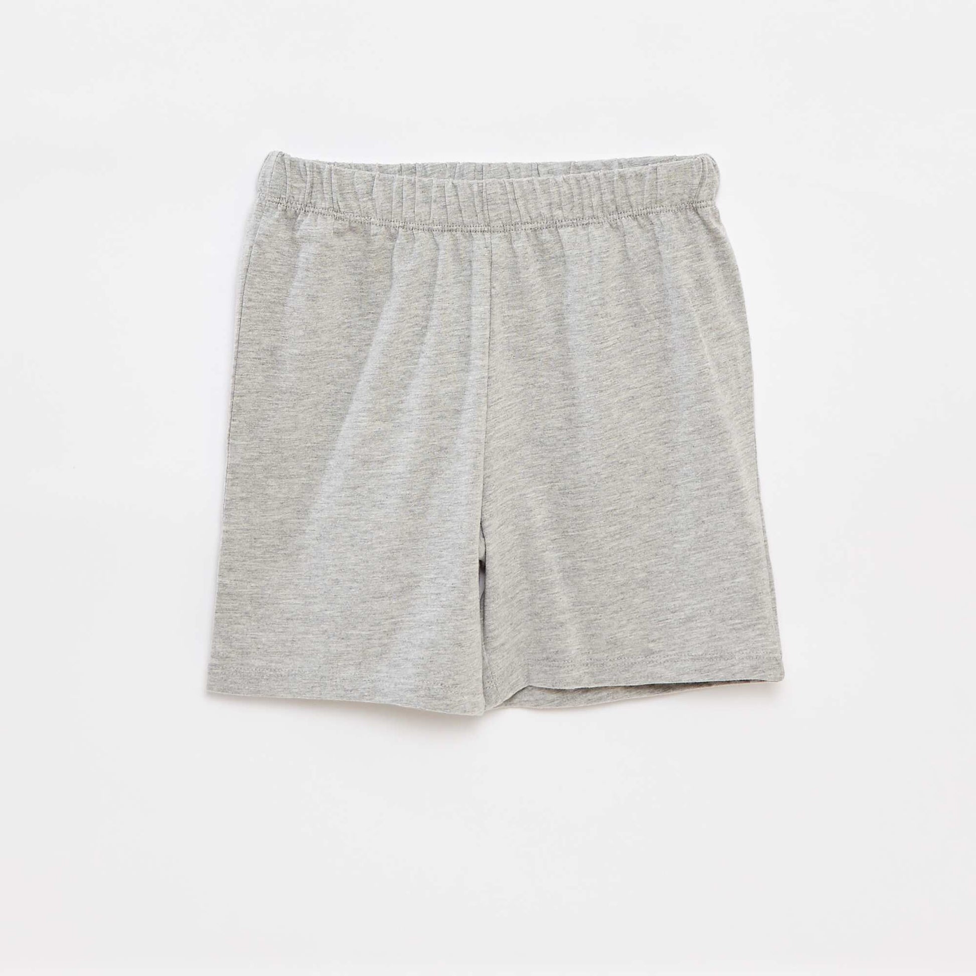 Pyjama court t-shirt sans manches + short - 2 pièces JAUNE