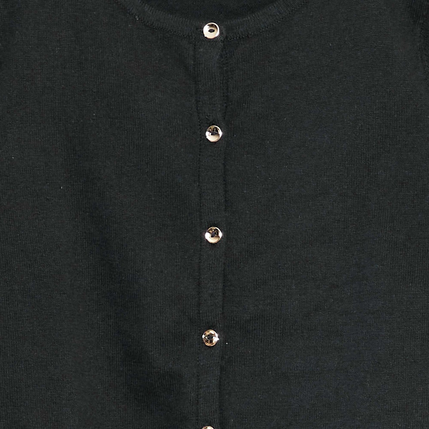 Gilet en maille unie NOIR