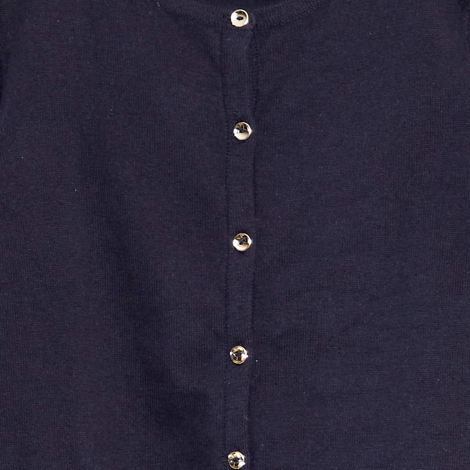 Gilet en maille unie BLEU