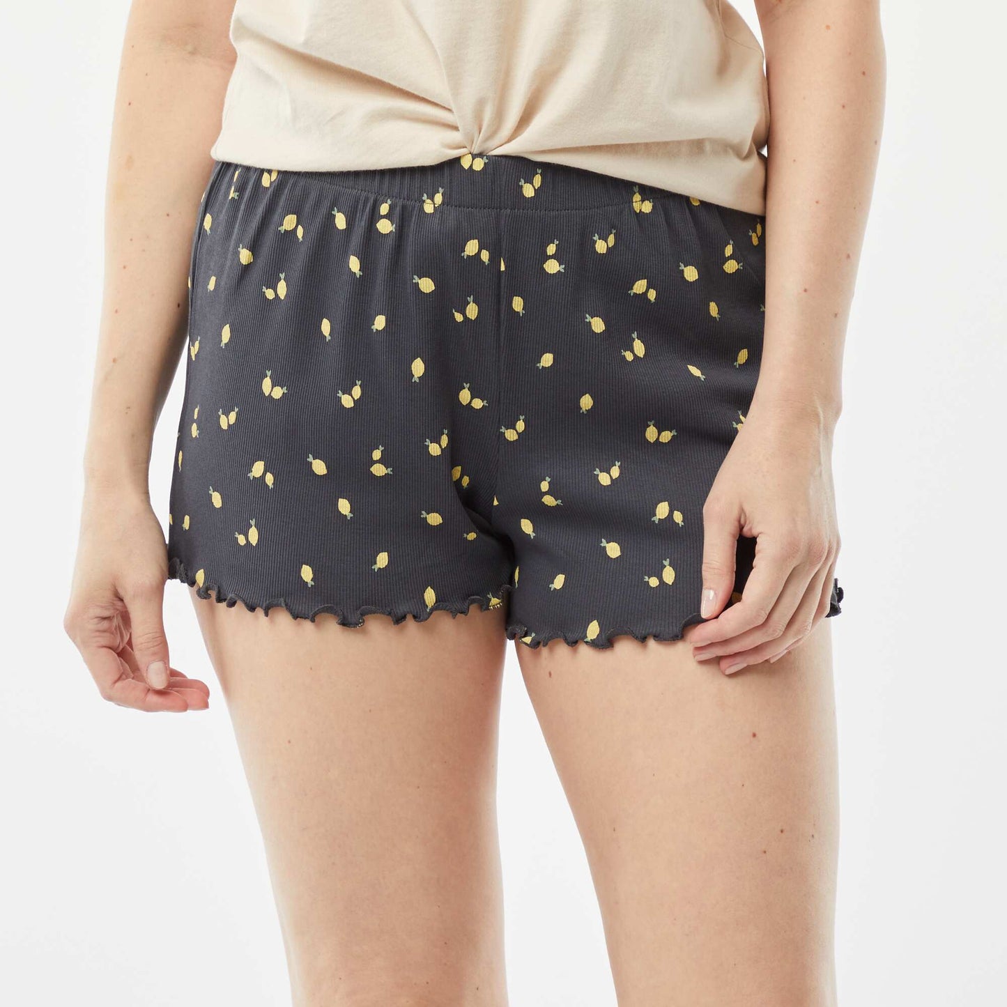 Short court de pyjama GRIS