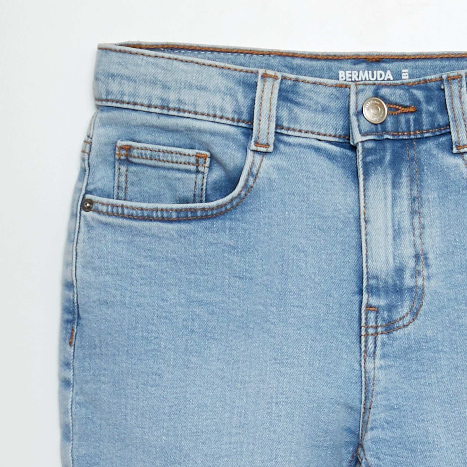 Bermuda en jean BLEU