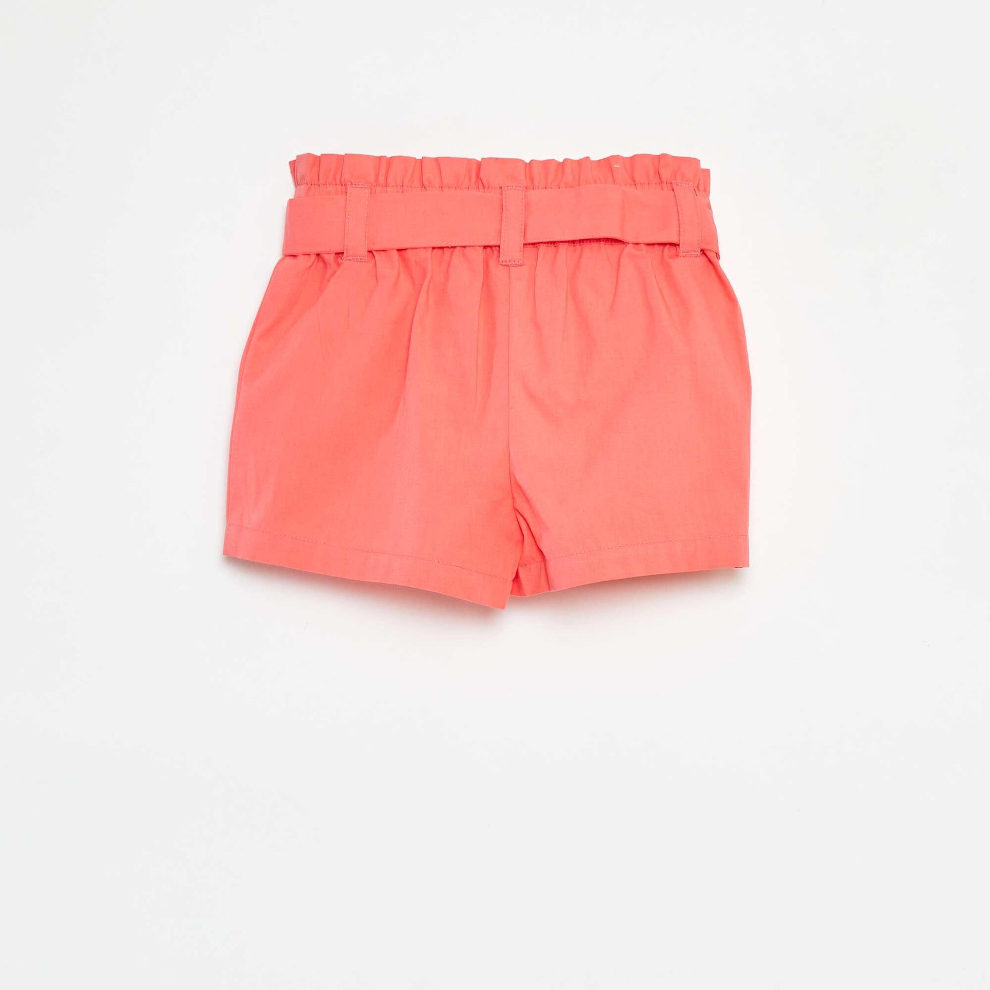 Short en popeline avec ceinture ROSE