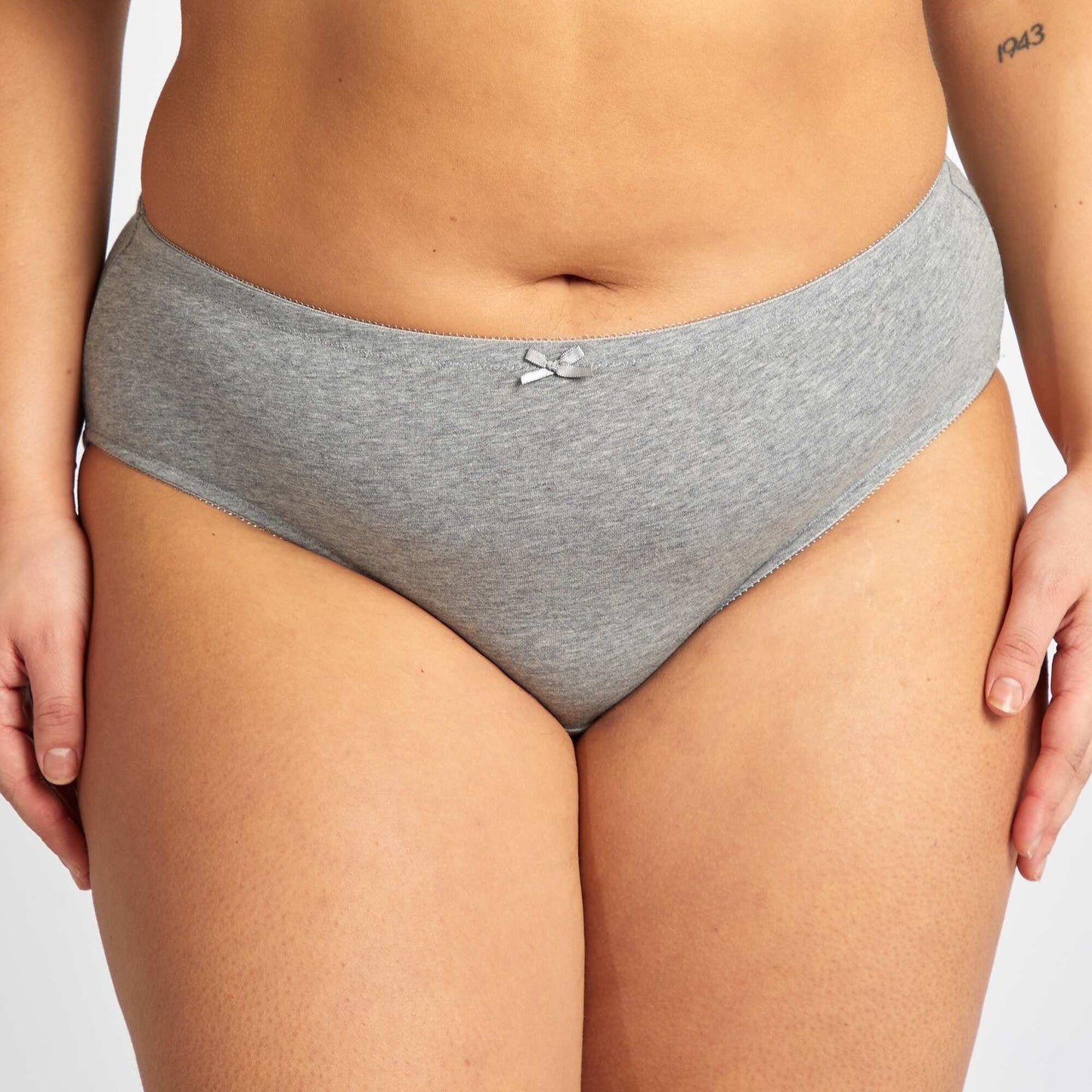 Lot de 3 culottes en coton stretch GRIS