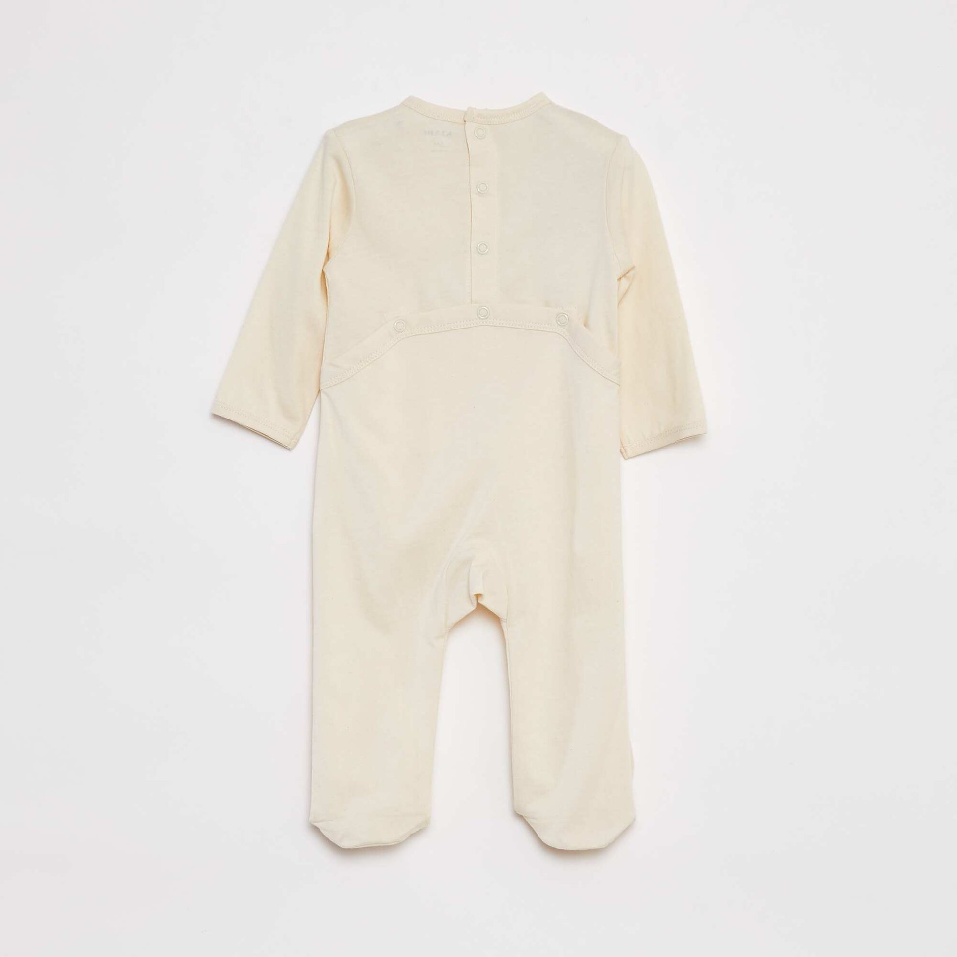 Pyjama dors bien léger avec pieds BLANC
