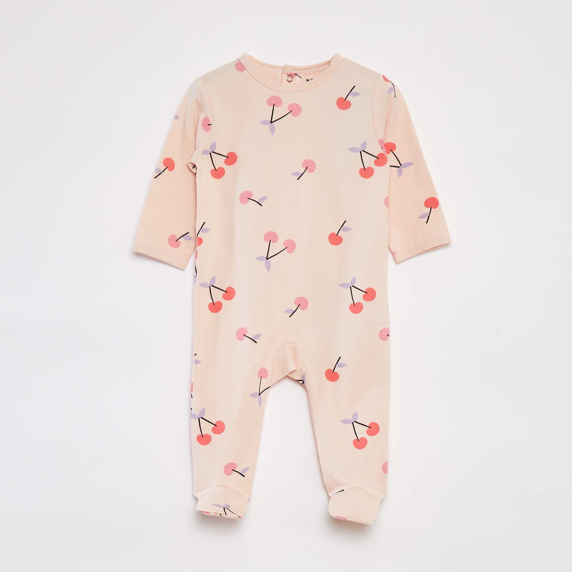 Pyjama dors bien avec pieds à motifs ROSE