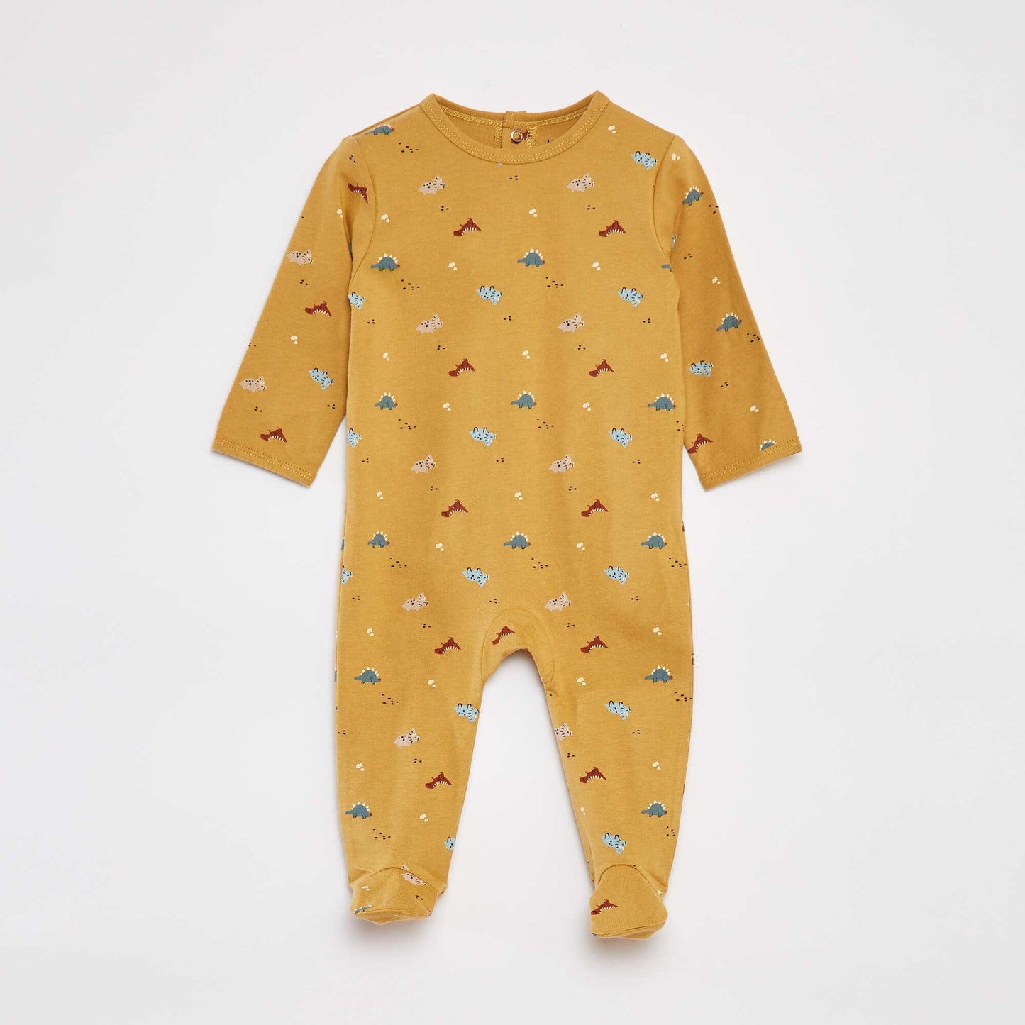 Pyjama dors bien avec pieds à motifs MARRON