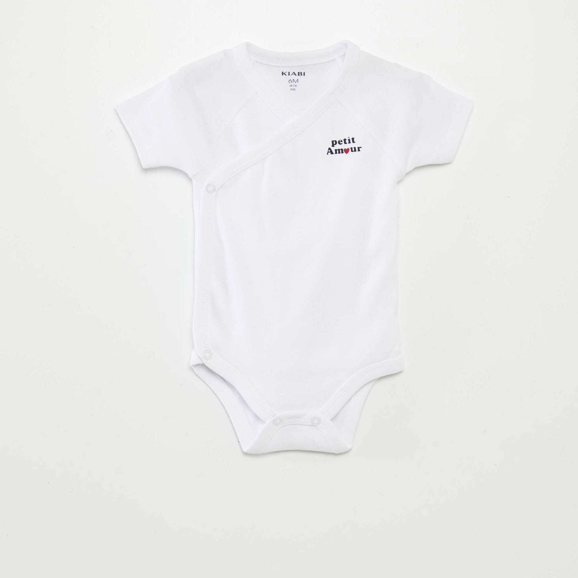 Lot de 3 bodies avec col croisé GRIS