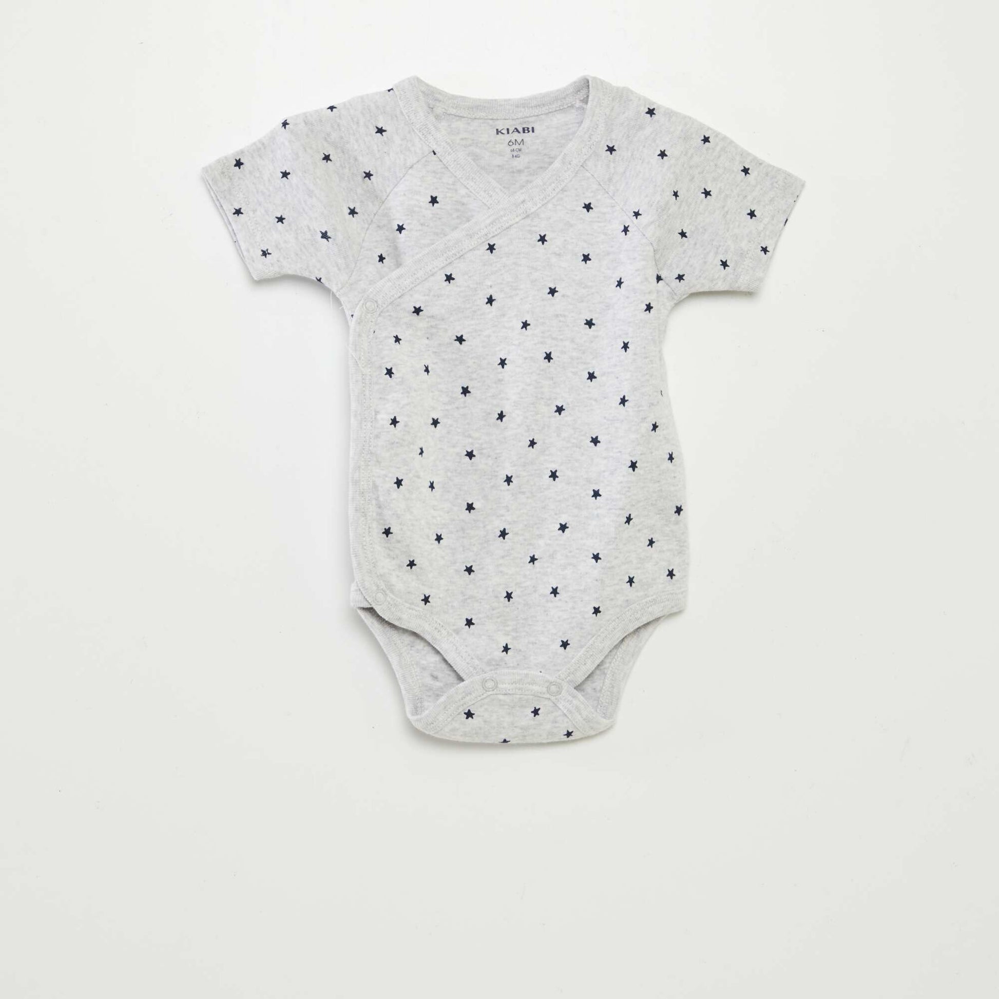 Lot de 3 bodies avec col croisé GRIS